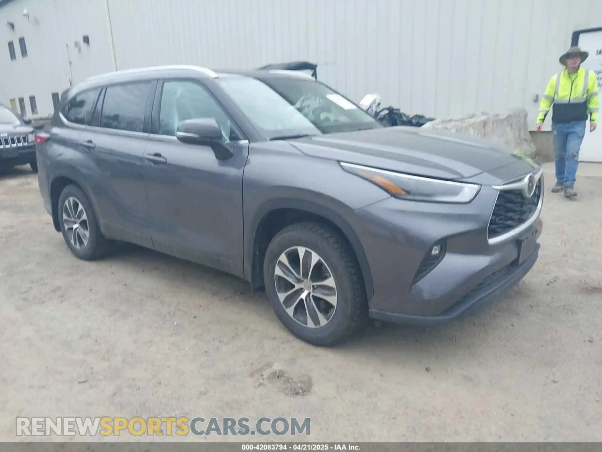 1 Photograph of a damaged car 5TDGZRBH3MS530462 TOYOTA HIGHLANDER 2021