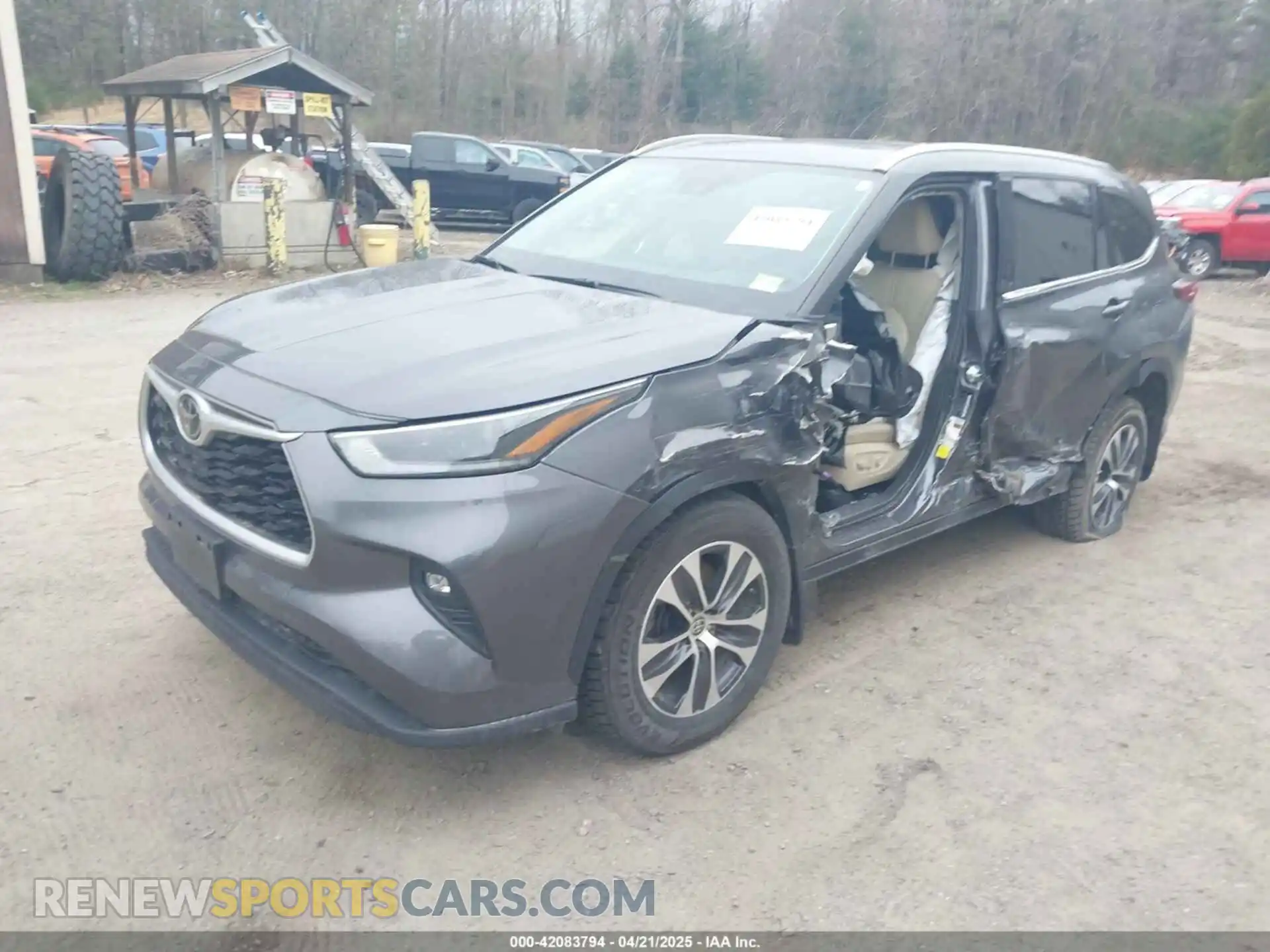2 Photograph of a damaged car 5TDGZRBH3MS530462 TOYOTA HIGHLANDER 2021