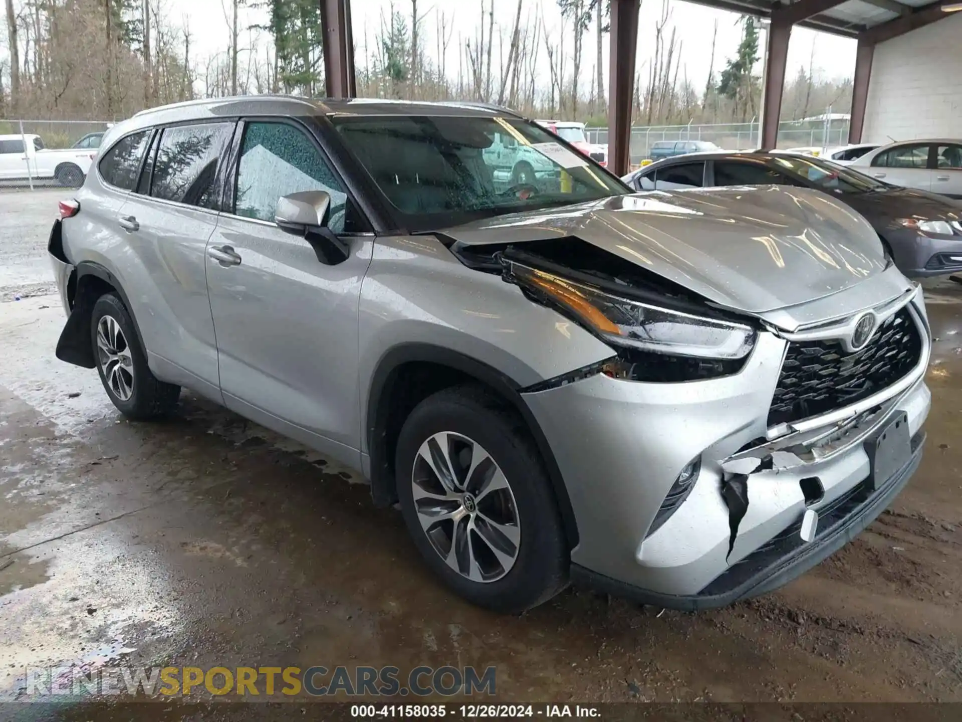 1 Photograph of a damaged car 5TDGZRBH3MS535967 TOYOTA HIGHLANDER 2021