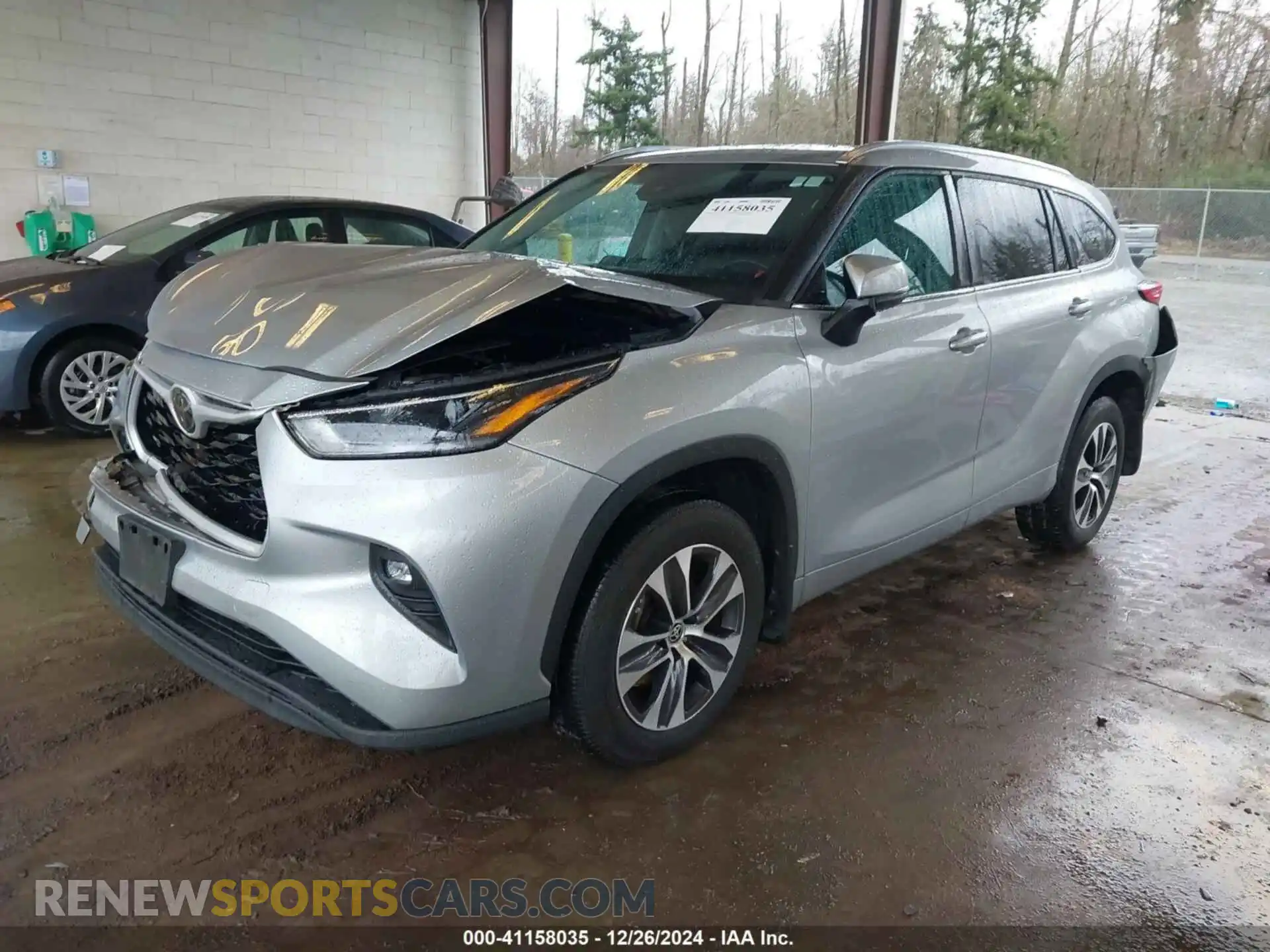 2 Photograph of a damaged car 5TDGZRBH3MS535967 TOYOTA HIGHLANDER 2021