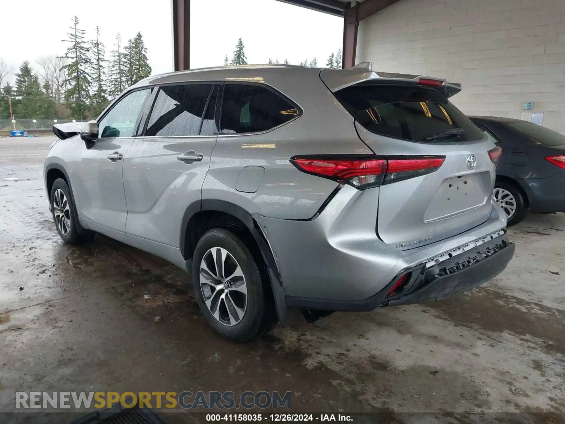 3 Photograph of a damaged car 5TDGZRBH3MS535967 TOYOTA HIGHLANDER 2021