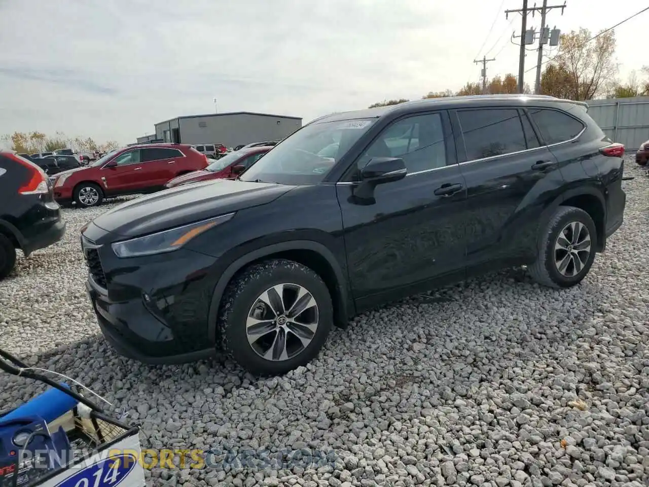 1 Photograph of a damaged car 5TDGZRBH3MS537735 TOYOTA HIGHLANDER 2021