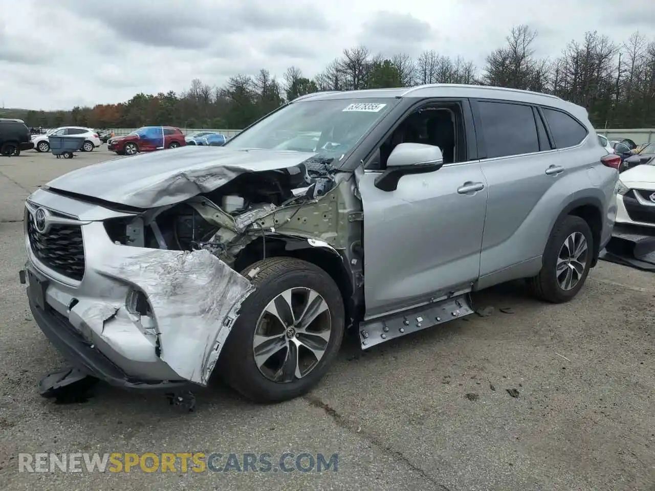 1 Photograph of a damaged car 5TDGZRBH3MS544801 TOYOTA HIGHLANDER 2021