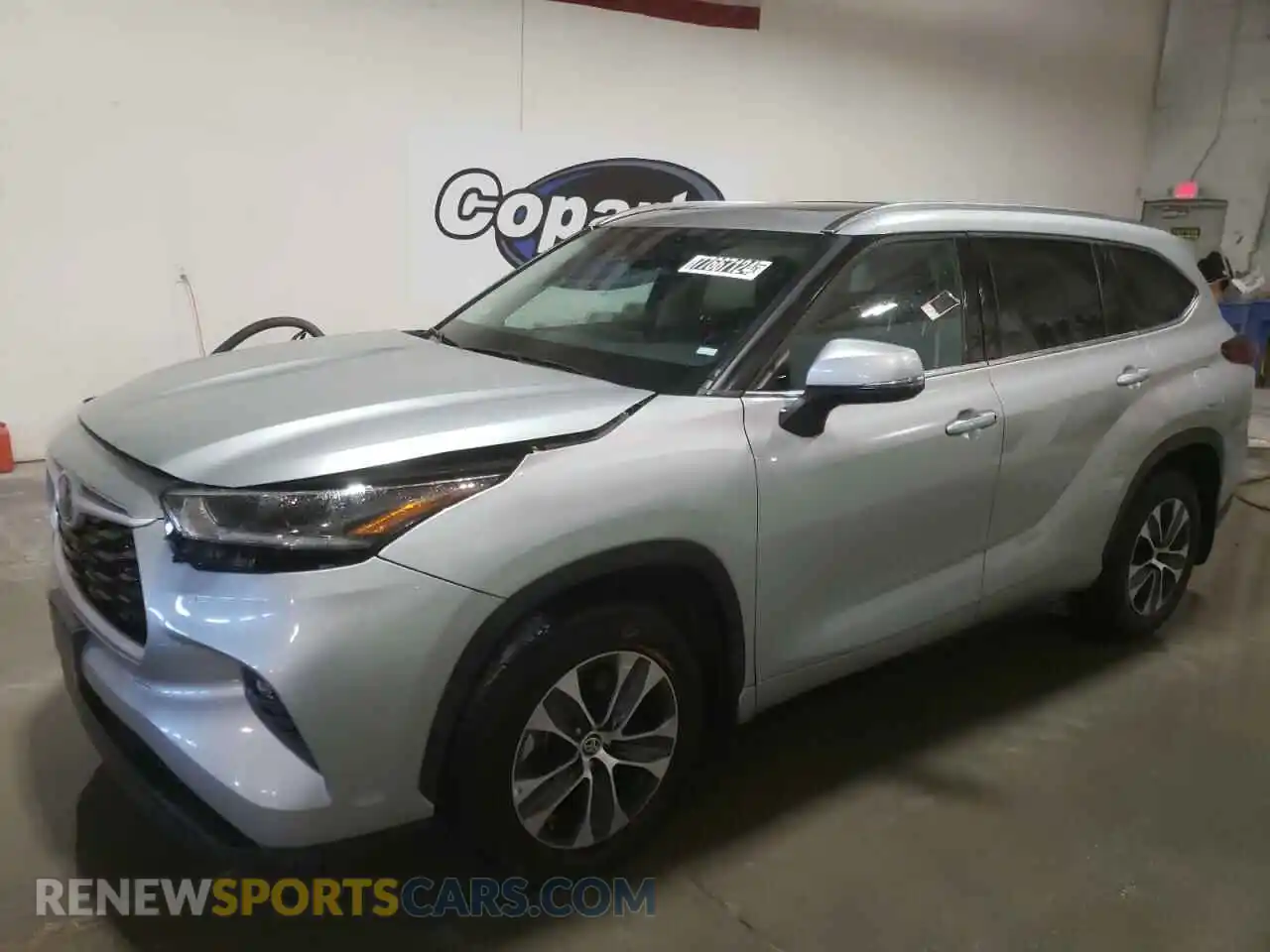 1 Photograph of a damaged car 5TDGZRBH3MS545186 TOYOTA HIGHLANDER 2021