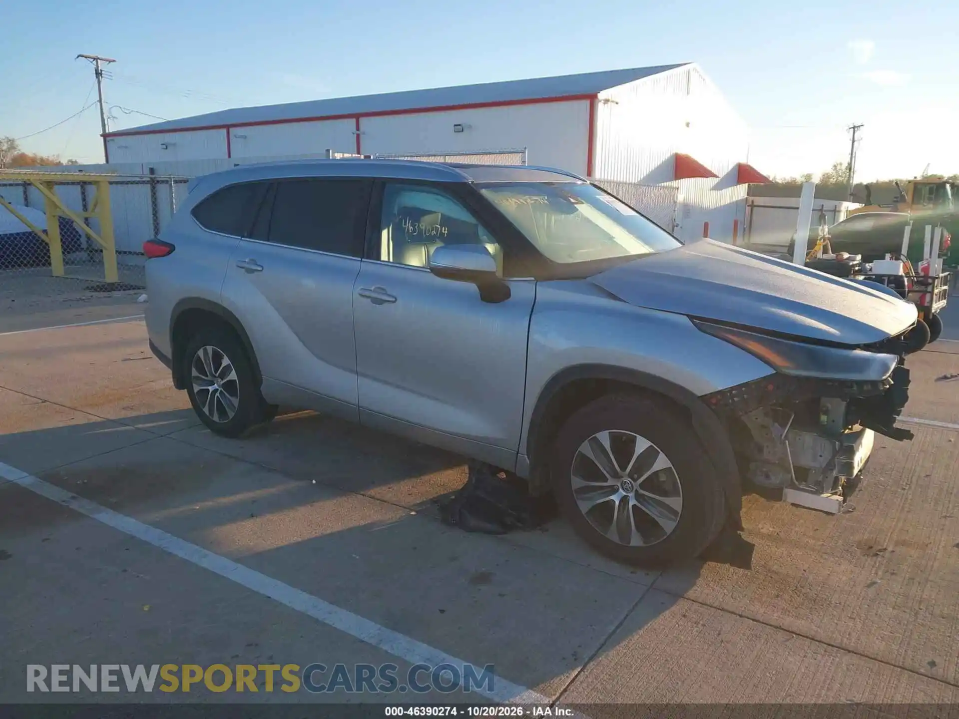 1 Photograph of a damaged car 5TDGZRBH3MS545382 TOYOTA HIGHLANDER 2021
