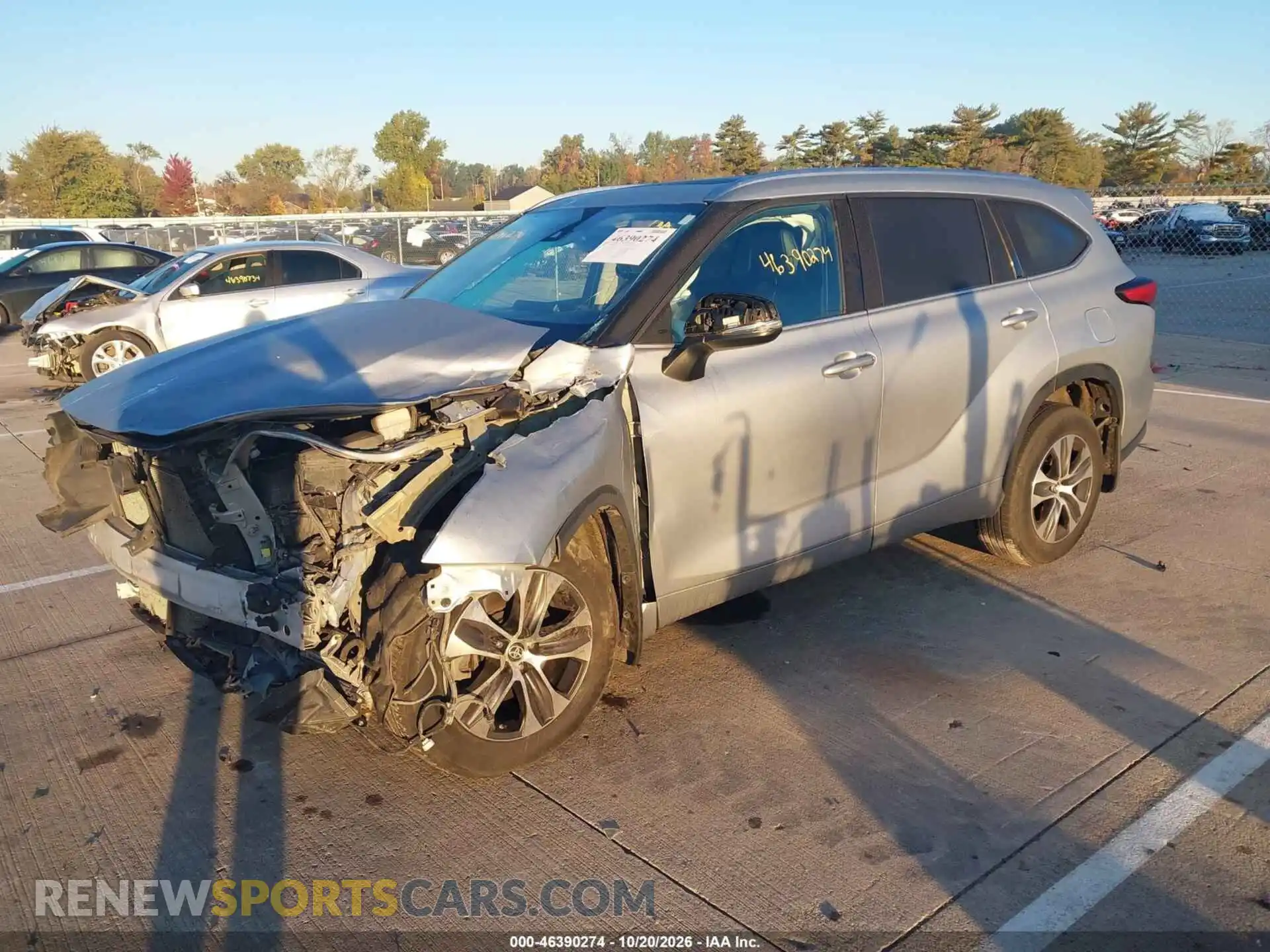 2 Photograph of a damaged car 5TDGZRBH3MS545382 TOYOTA HIGHLANDER 2021