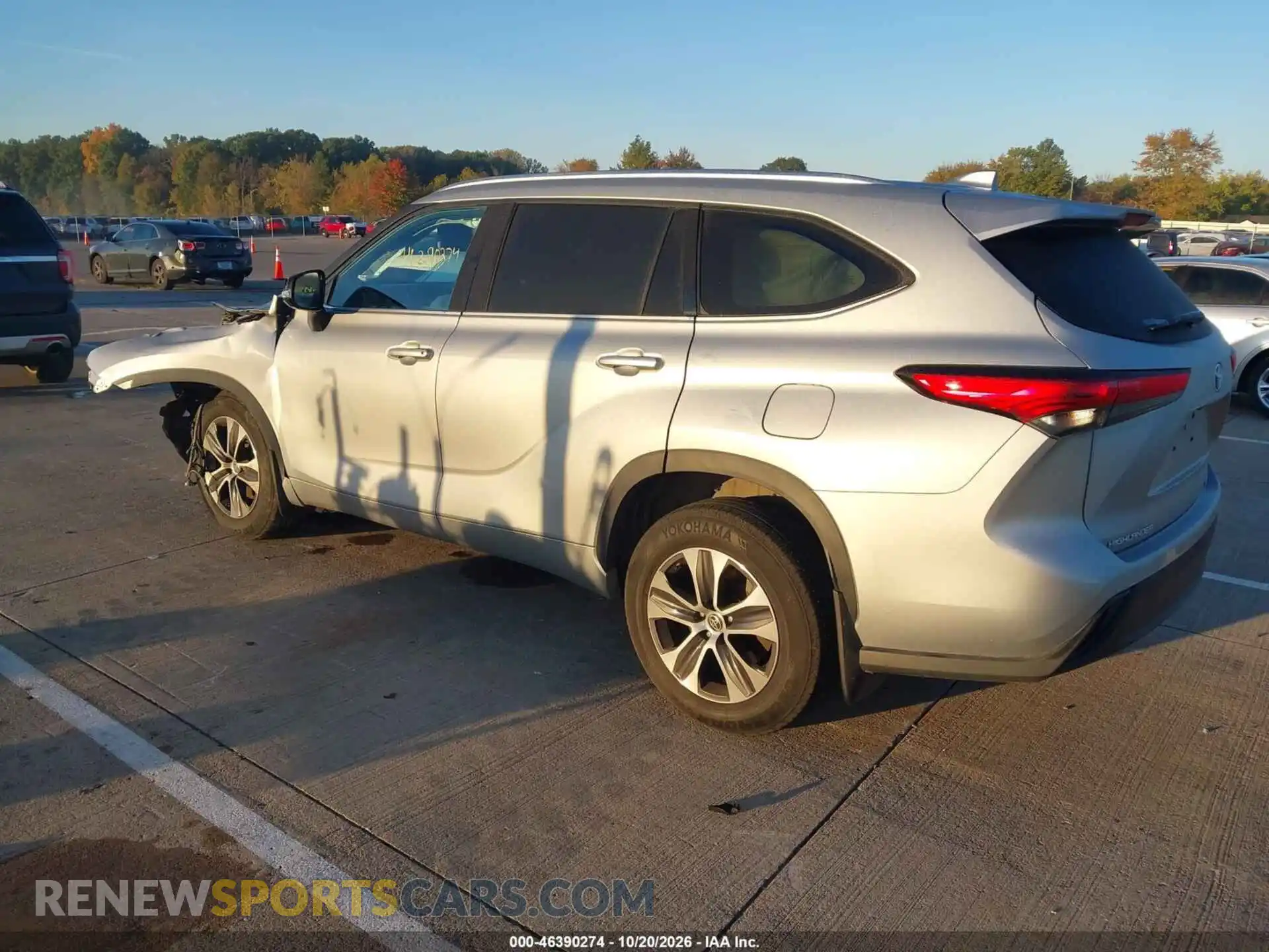 3 Photograph of a damaged car 5TDGZRBH3MS545382 TOYOTA HIGHLANDER 2021