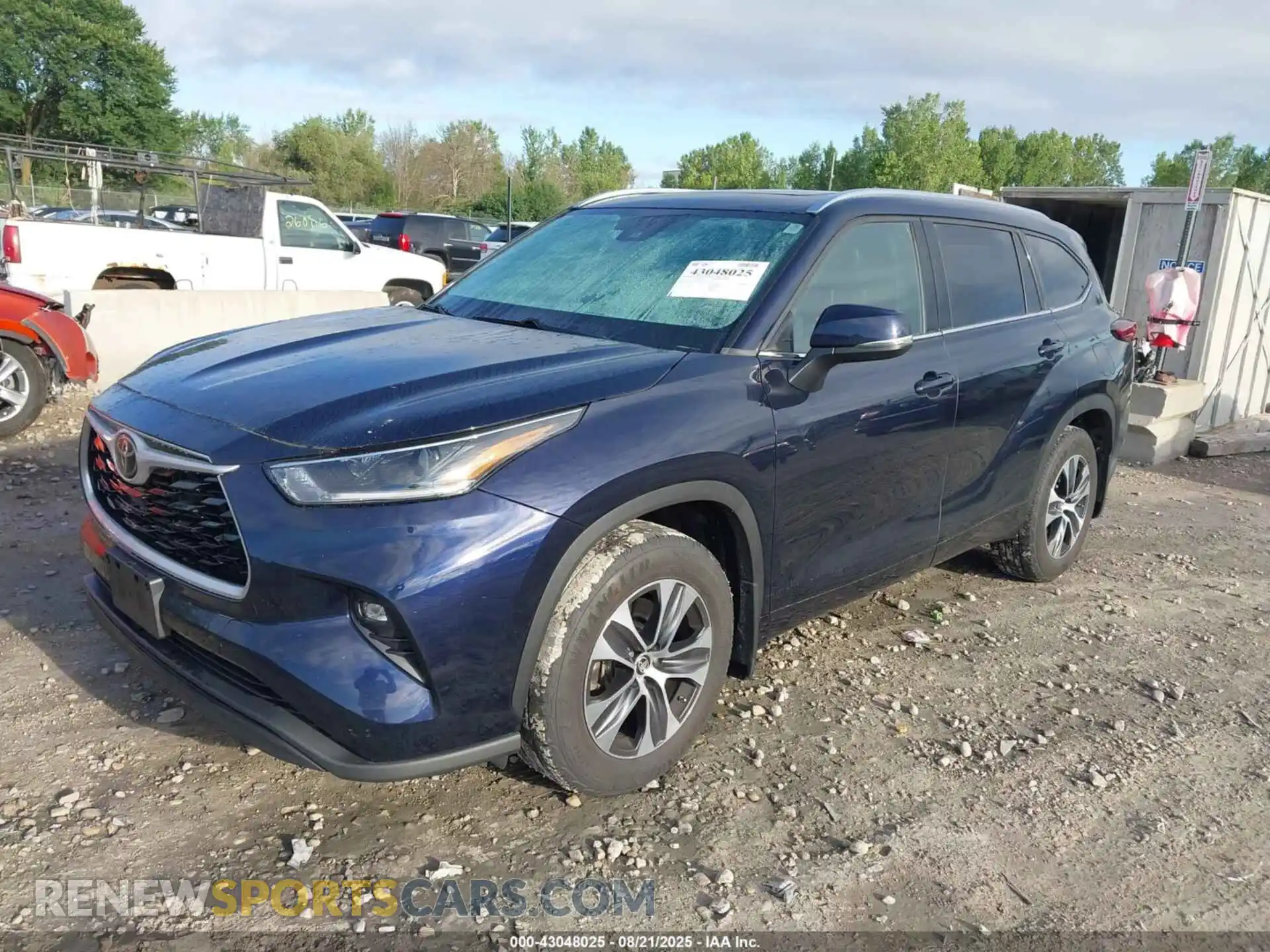 2 Photograph of a damaged car 5TDGZRBH3MS549710 TOYOTA HIGHLANDER 2021