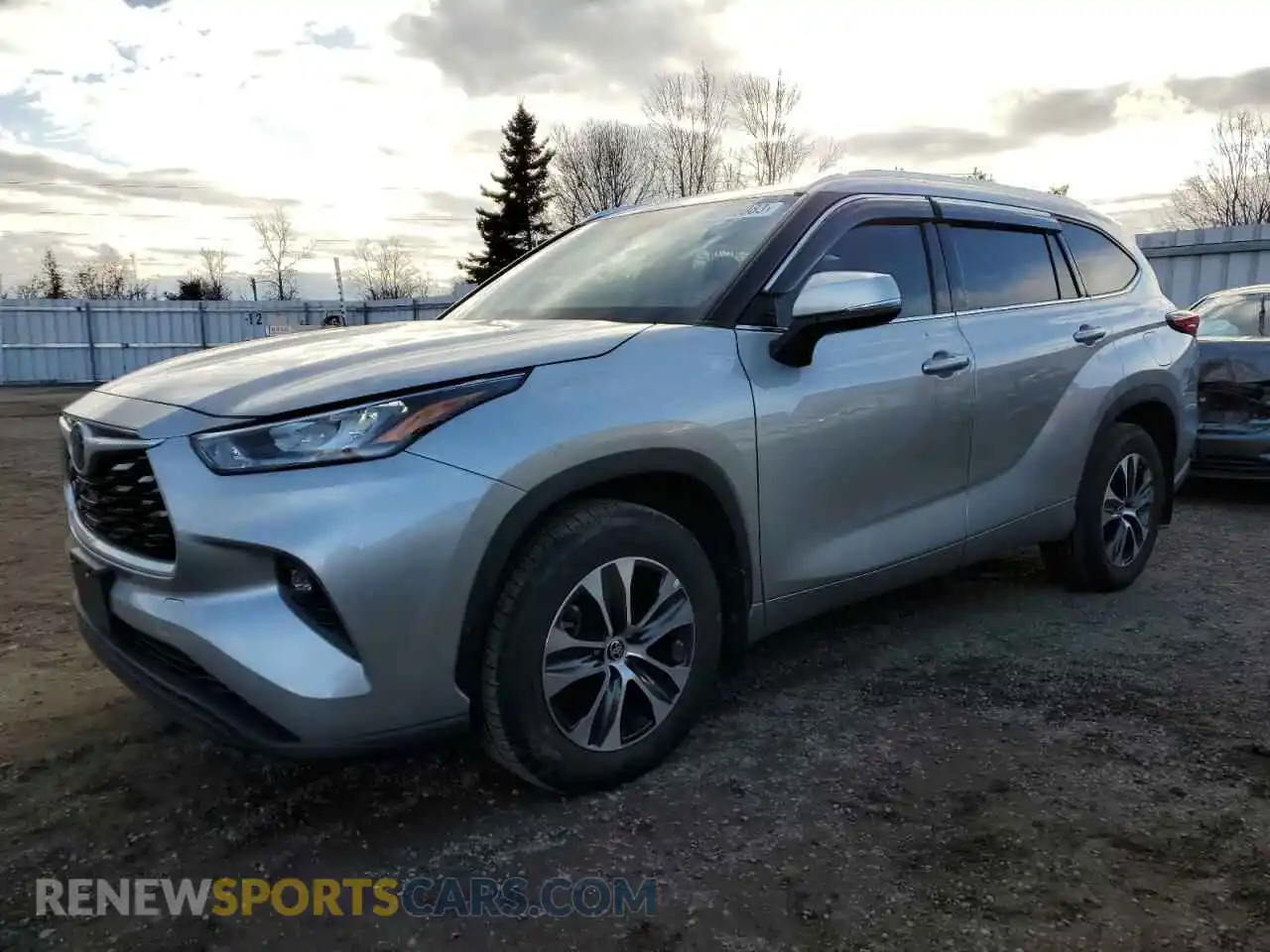 1 Photograph of a damaged car 5TDGZRBH3MS558844 TOYOTA HIGHLANDER 2021