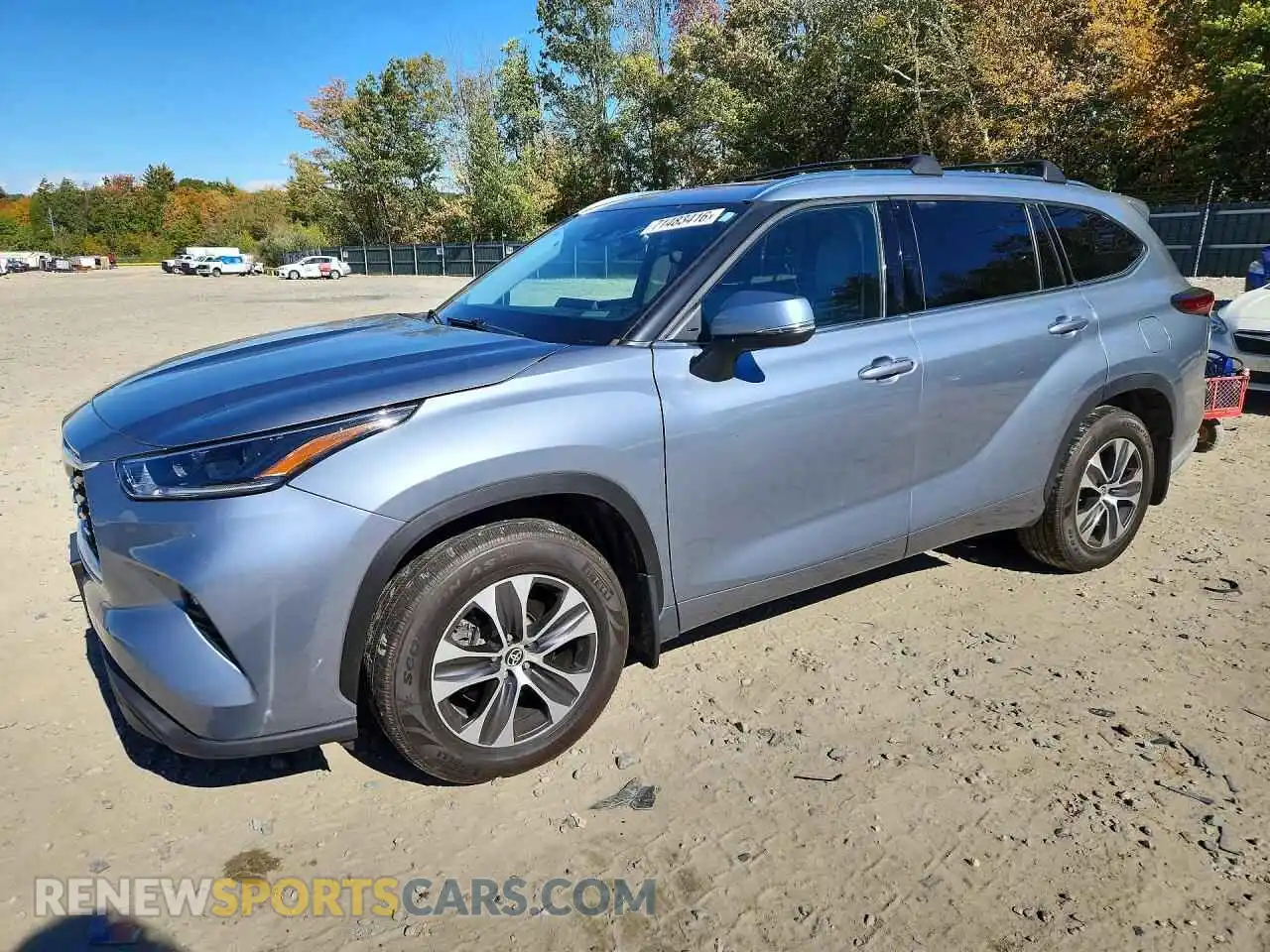 1 fotografías del automóvil dañado 5TDGZRBH4MS103789 TOYOTA HIGHLANDER 2021