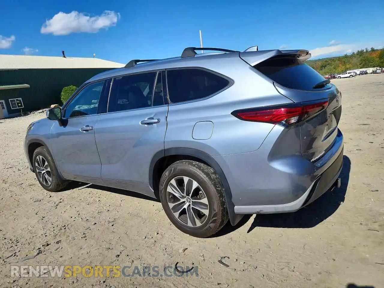 2 fotografías del automóvil dañado 5TDGZRBH4MS103789 TOYOTA HIGHLANDER 2021