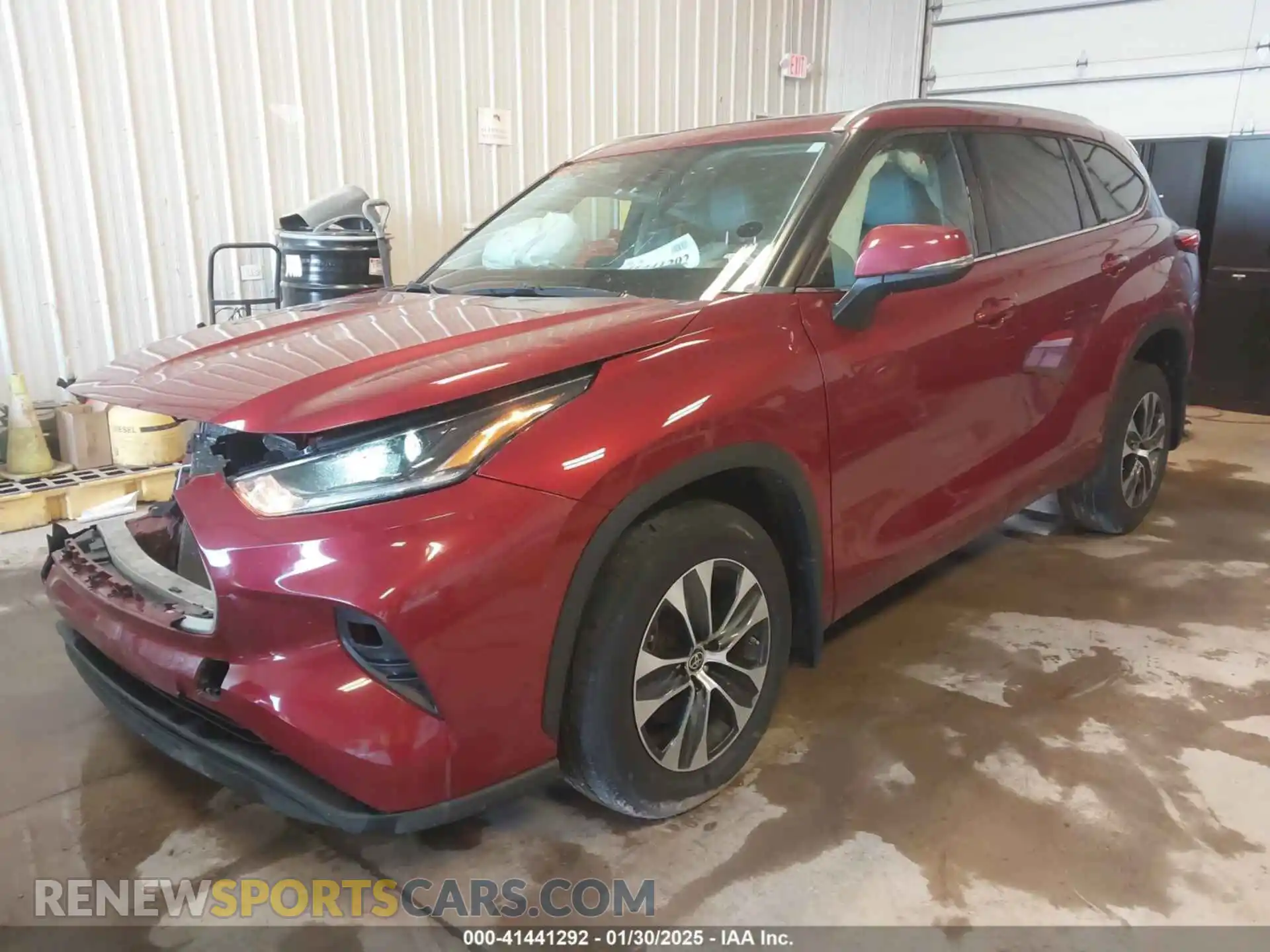 2 Photograph of a damaged car 5TDGZRBH4MS107759 TOYOTA HIGHLANDER 2021