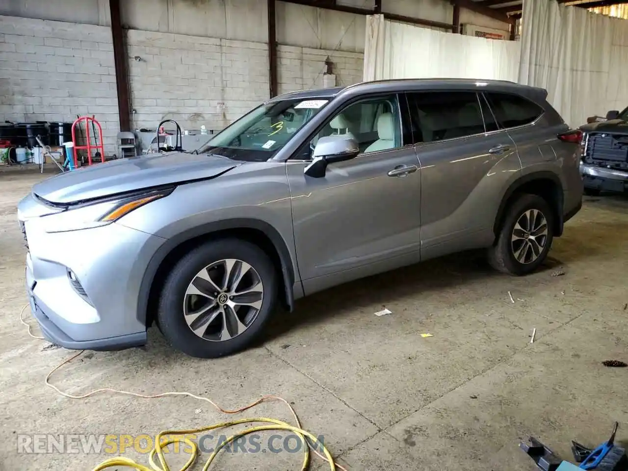 1 Photograph of a damaged car 5TDGZRBH4MS110077 TOYOTA HIGHLANDER 2021