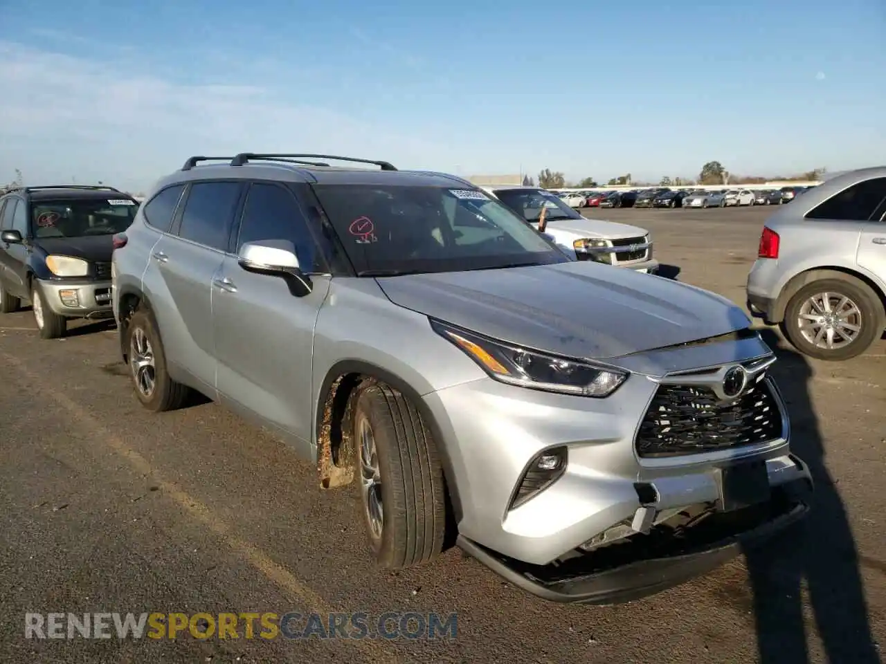 1 Photograph of a damaged car 5TDGZRBH4MS112895 TOYOTA HIGHLANDER 2021