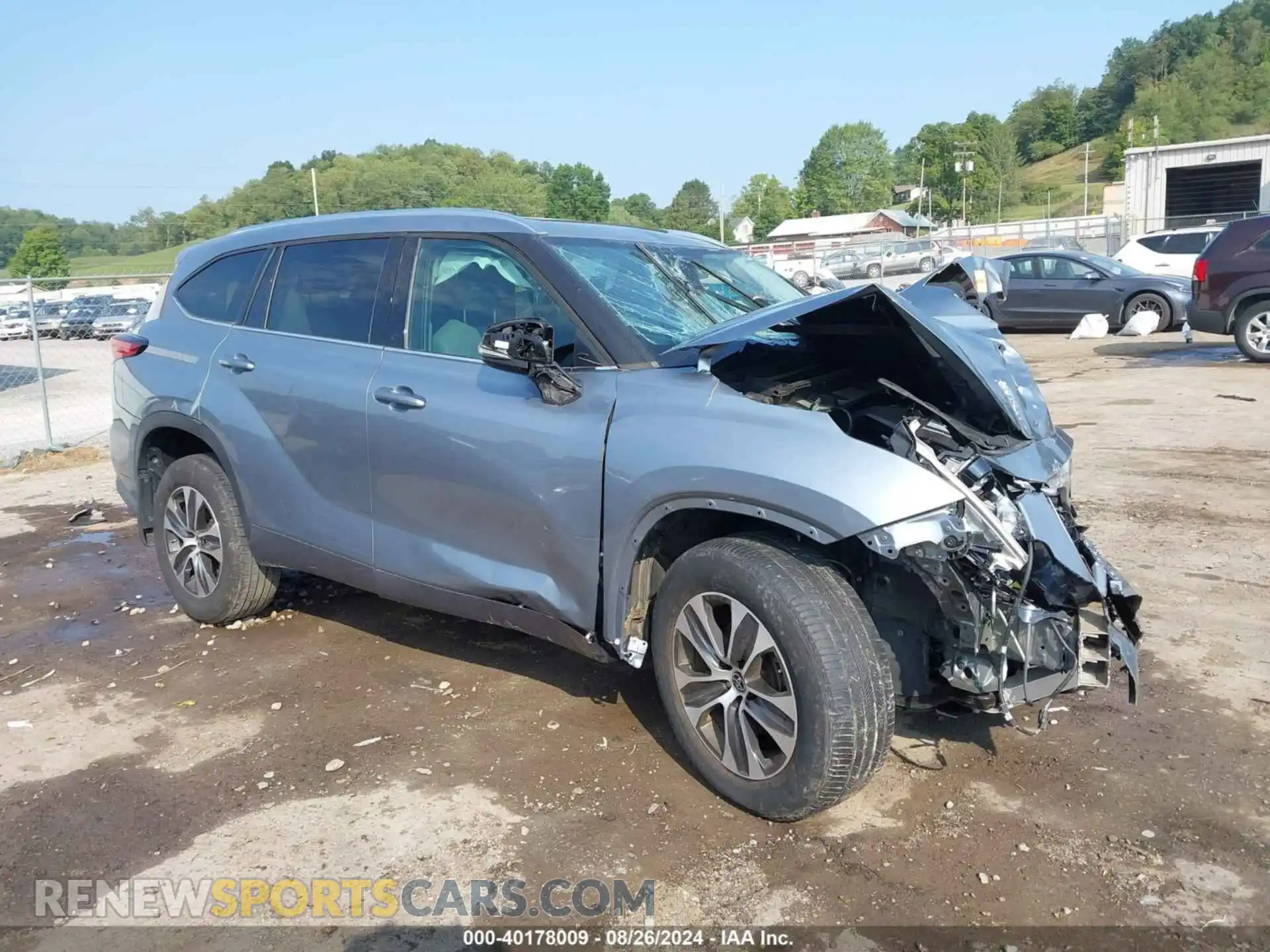 1 Photograph of a damaged car 5TDGZRBH4MS117403 TOYOTA HIGHLANDER 2021