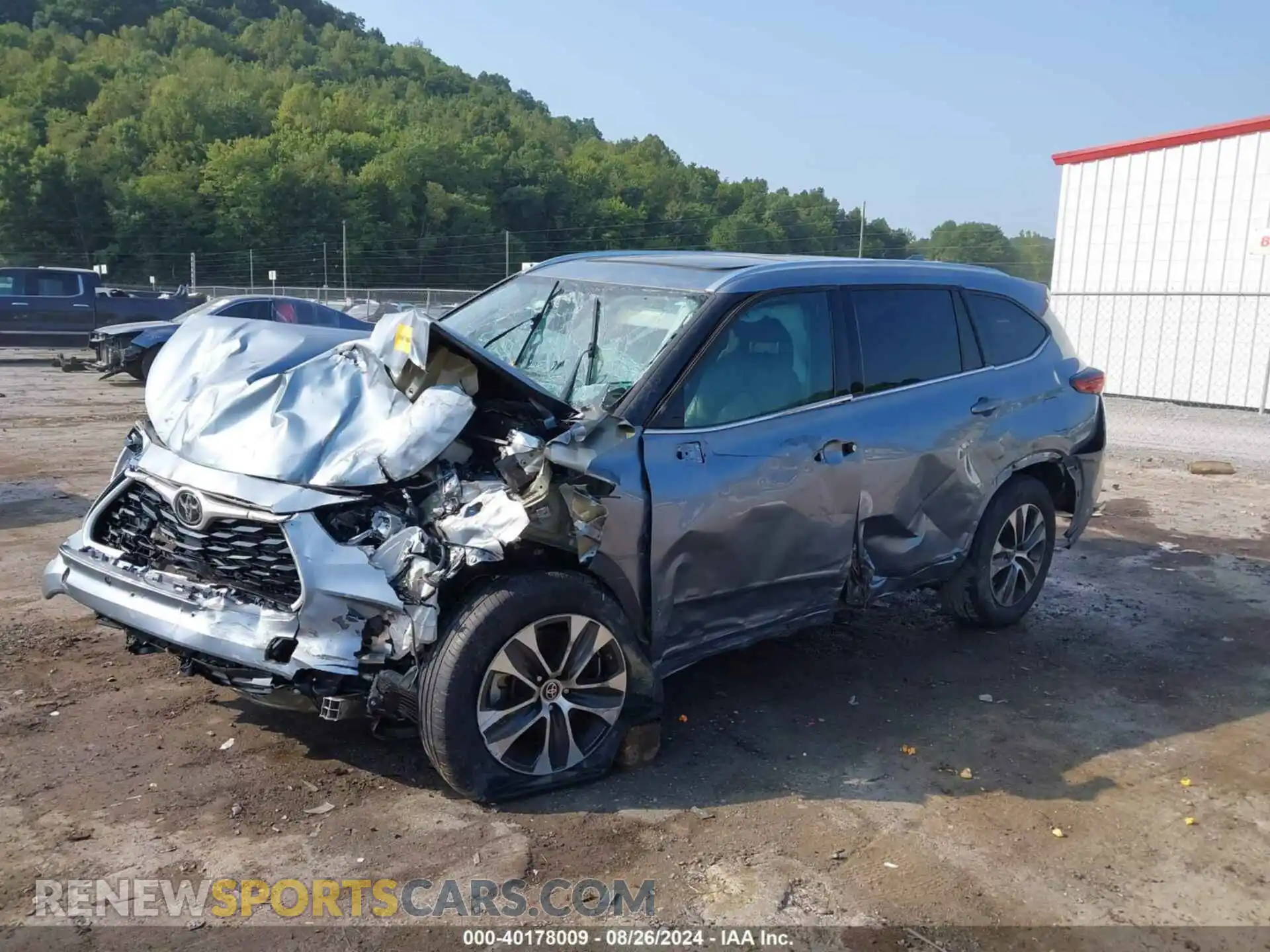 2 Photograph of a damaged car 5TDGZRBH4MS117403 TOYOTA HIGHLANDER 2021