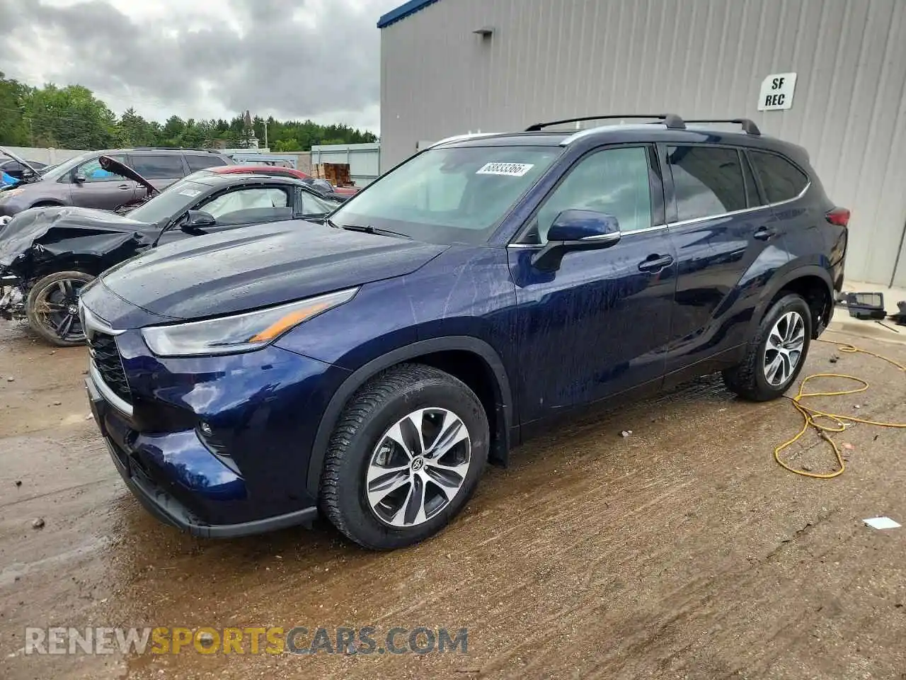1 Photograph of a damaged car 5TDGZRBH4MS143953 TOYOTA HIGHLANDER 2021