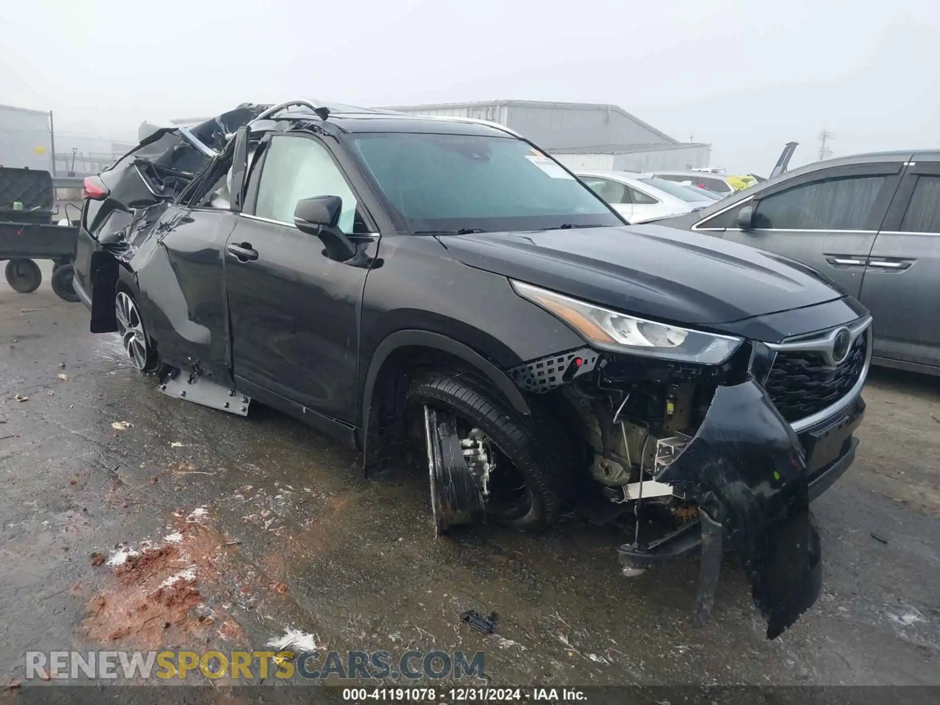 1 Photograph of a damaged car 5TDGZRBH4MS523942 TOYOTA HIGHLANDER 2021