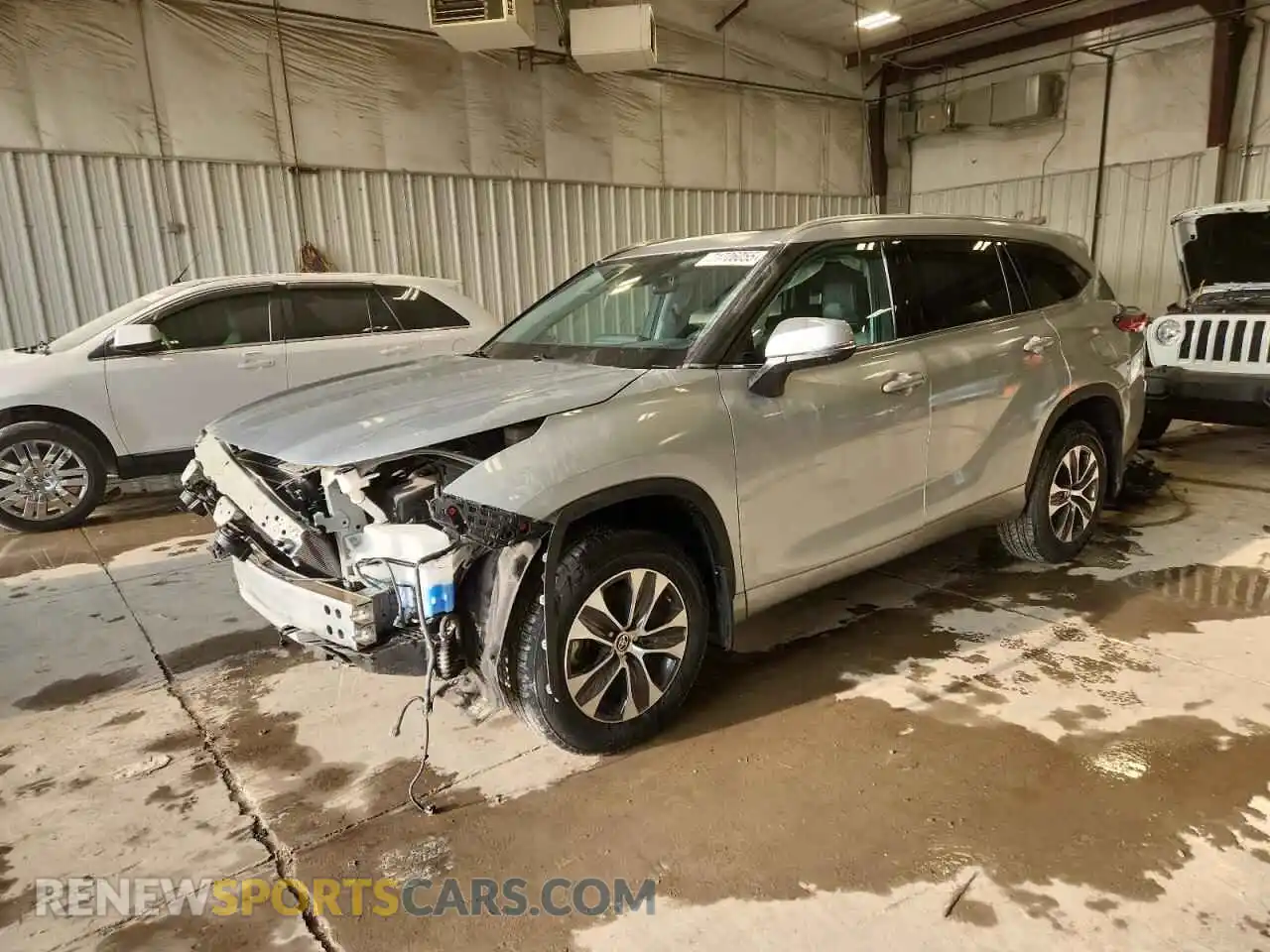 1 Photograph of a damaged car 5TDGZRBH4MS531510 TOYOTA HIGHLANDER 2021