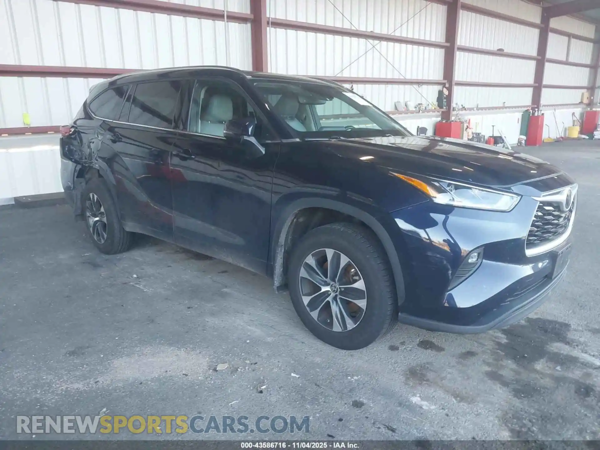 1 Photograph of a damaged car 5TDGZRBH4MS533595 TOYOTA HIGHLANDER 2021