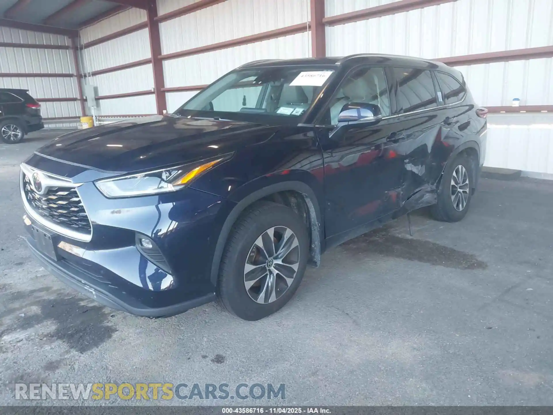 2 Photograph of a damaged car 5TDGZRBH4MS533595 TOYOTA HIGHLANDER 2021