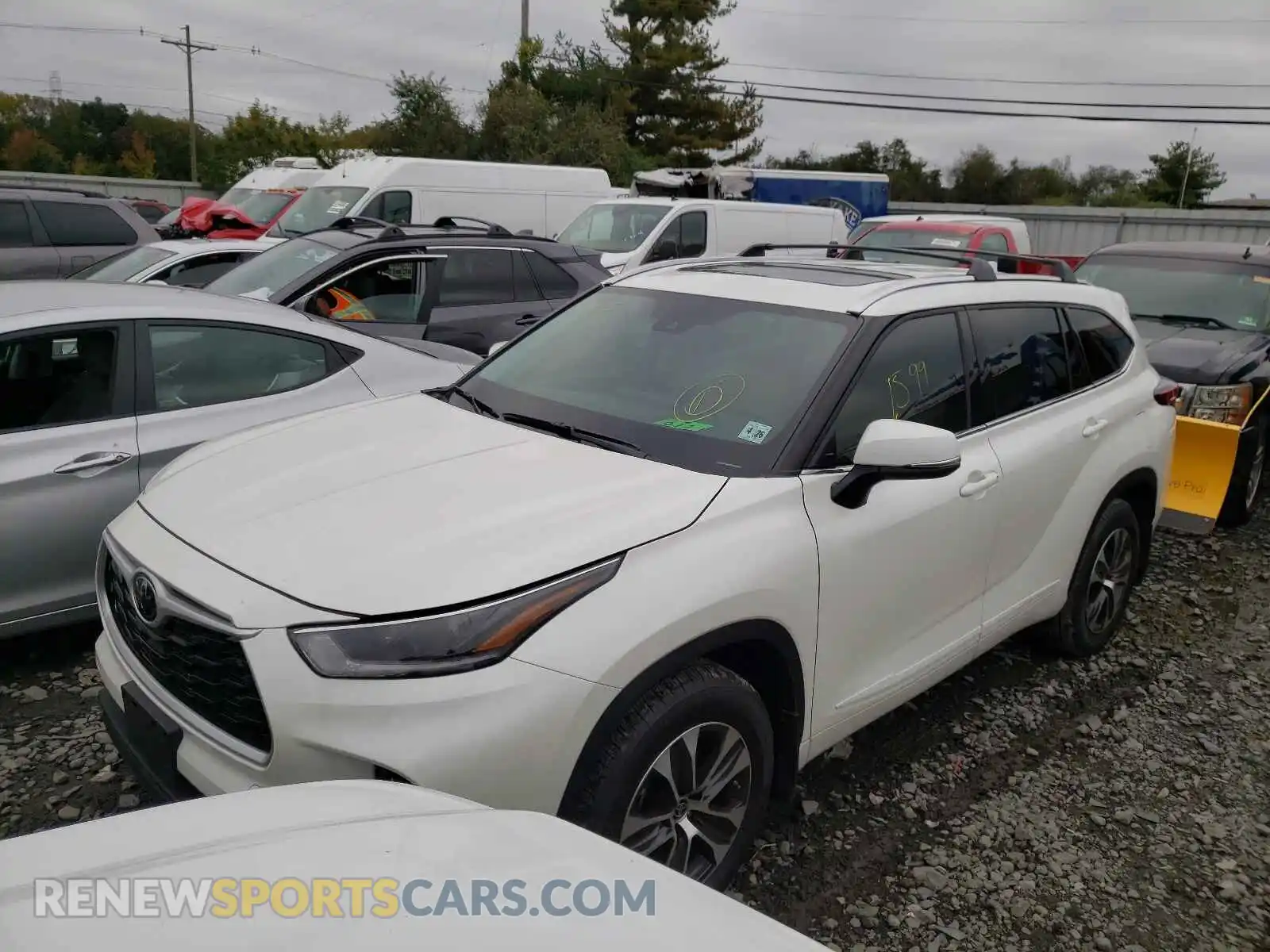 2 Photograph of a damaged car 5TDGZRBH4MS541325 TOYOTA HIGHLANDER 2021