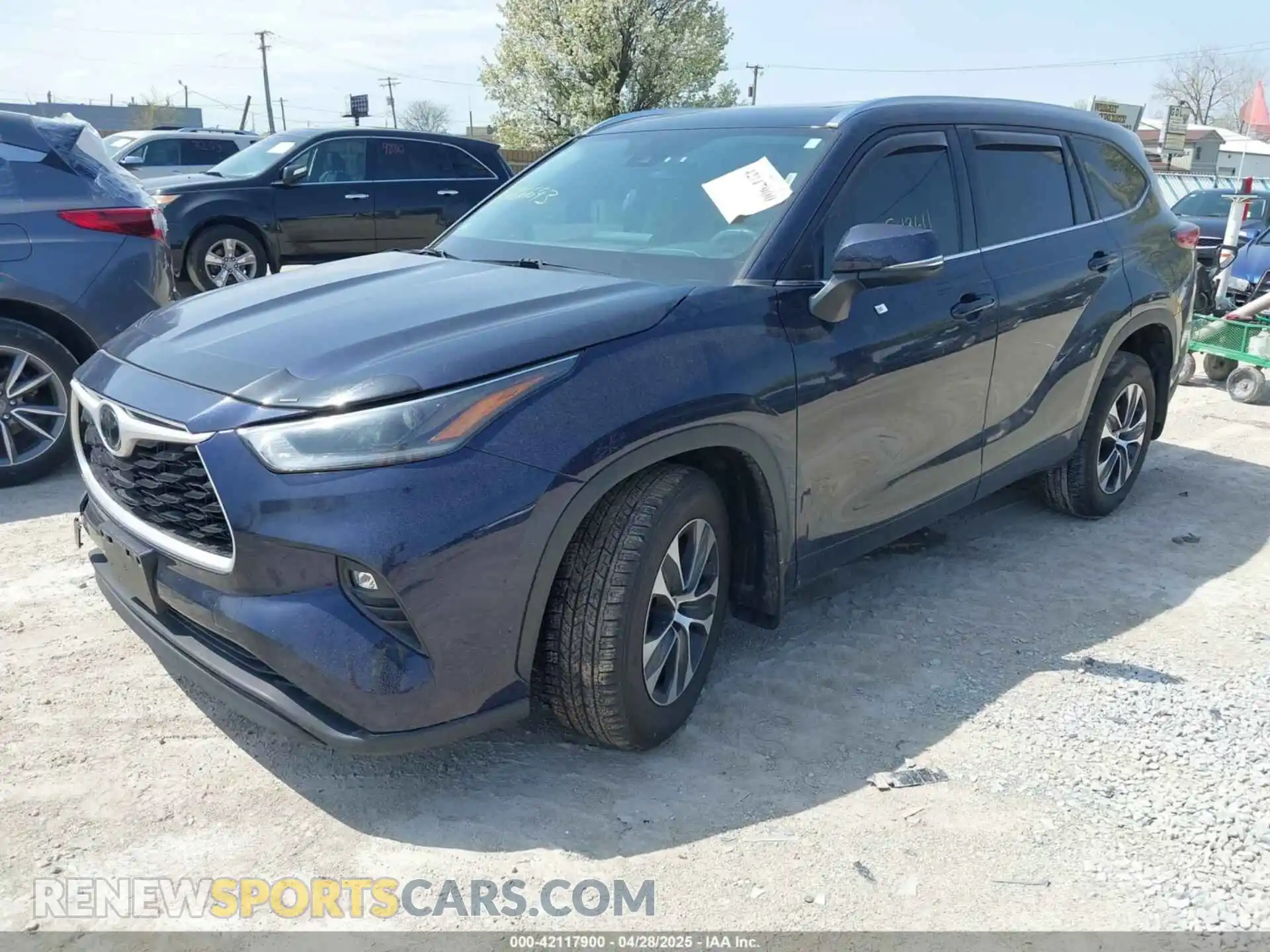2 Photograph of a damaged car 5TDGZRBH4MS543611 TOYOTA HIGHLANDER 2021
