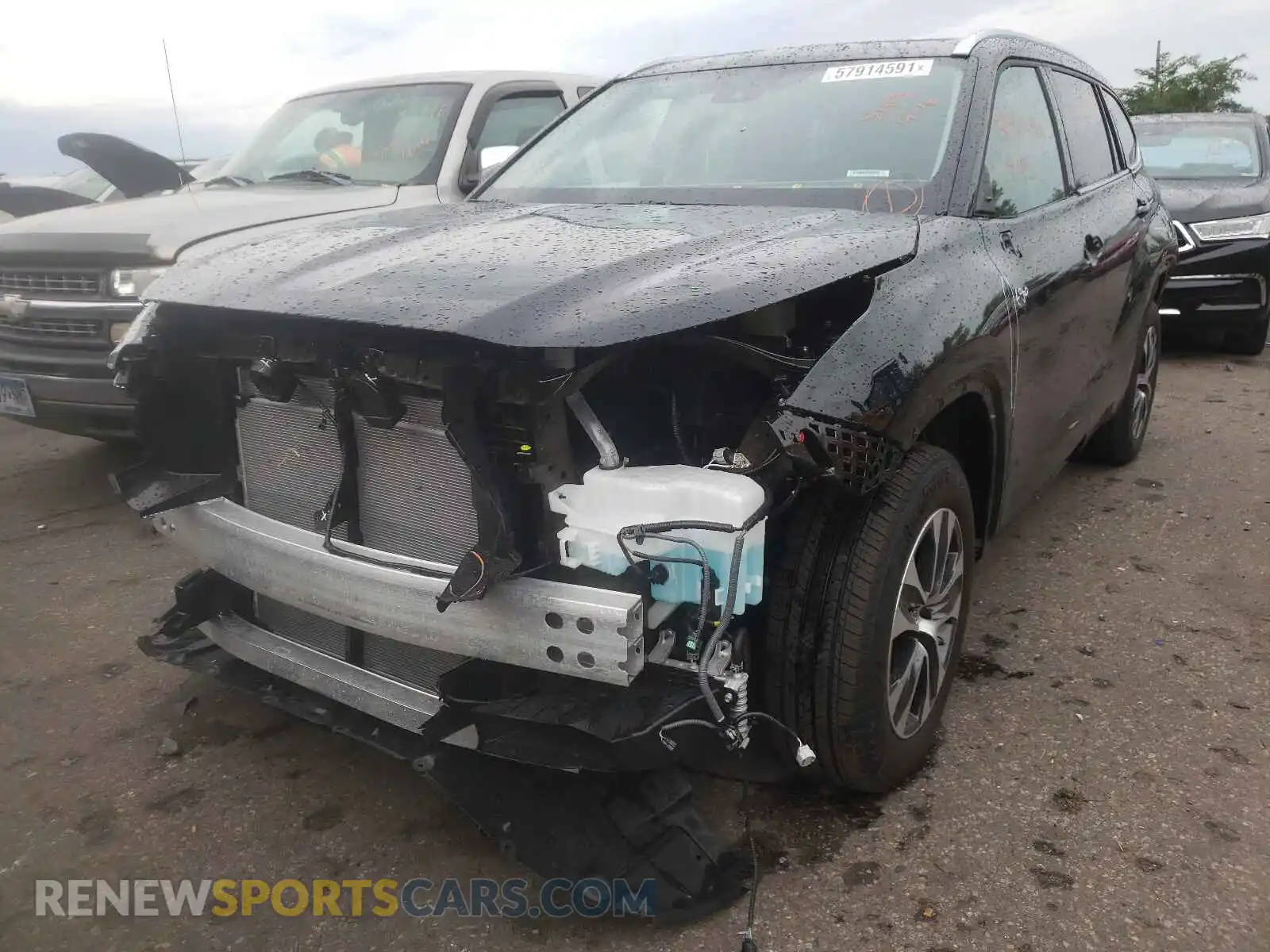2 Photograph of a damaged car 5TDGZRBH4MS545715 TOYOTA HIGHLANDER 2021