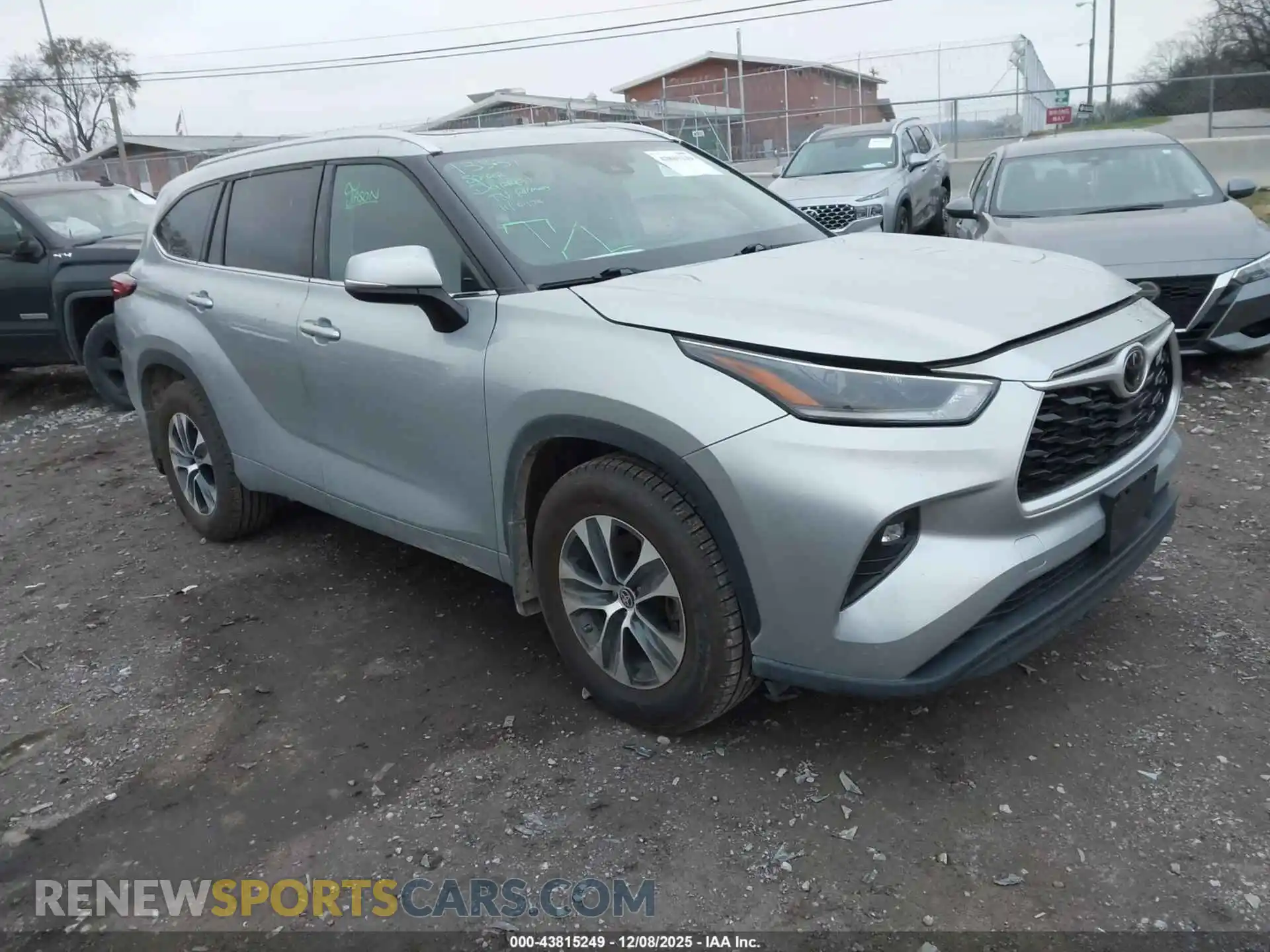 1 Photograph of a damaged car 5TDGZRBH4MS547903 TOYOTA HIGHLANDER 2021