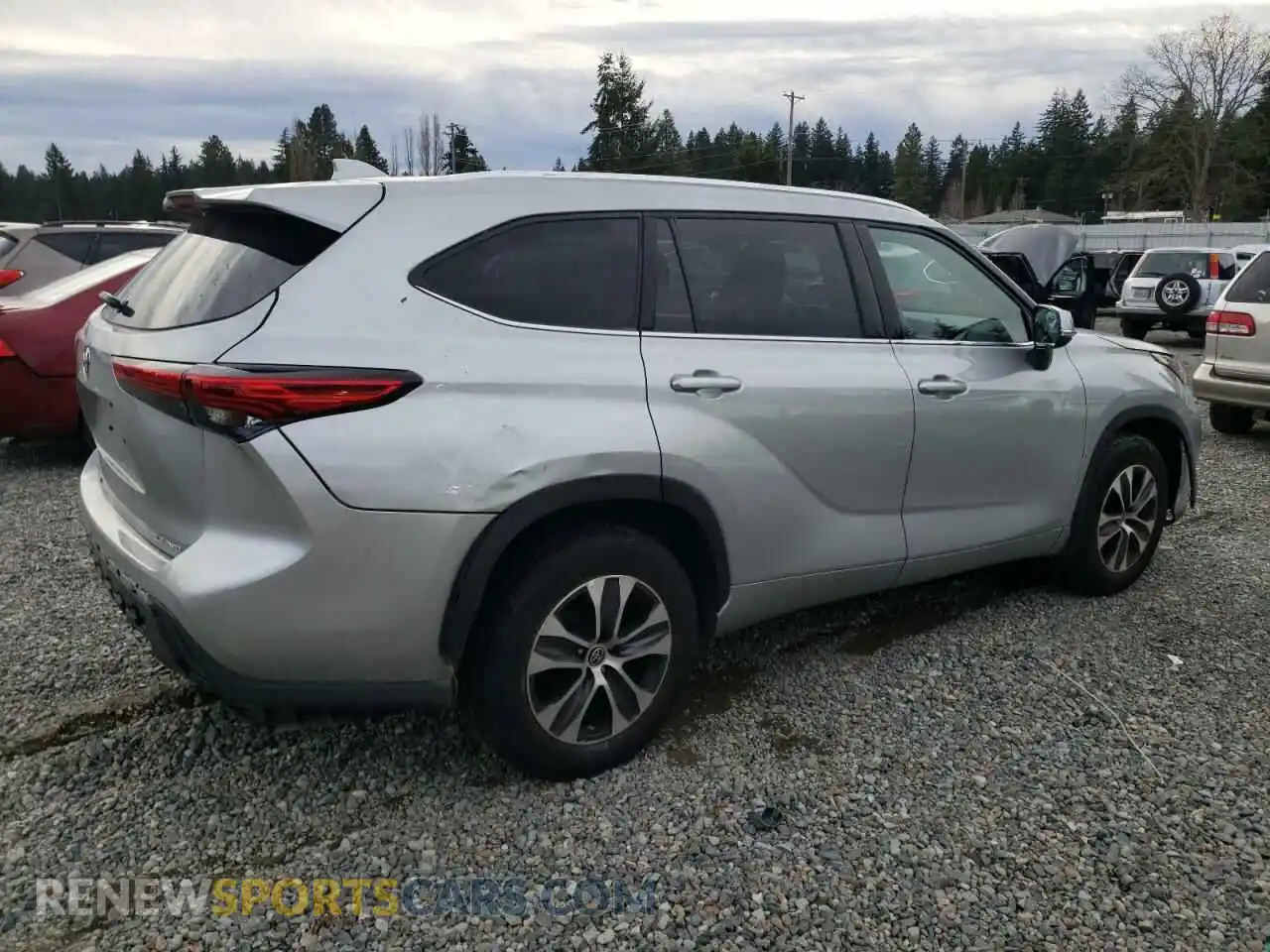 3 Photograph of a damaged car 5TDGZRBH5MS070964 TOYOTA HIGHLANDER 2021