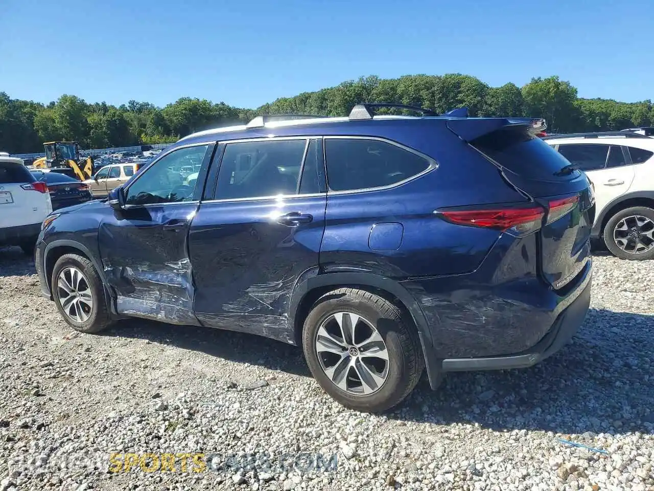 2 Фотография поврежденного автомобиля 5TDGZRBH5MS072083 TOYOTA HIGHLANDER 2021