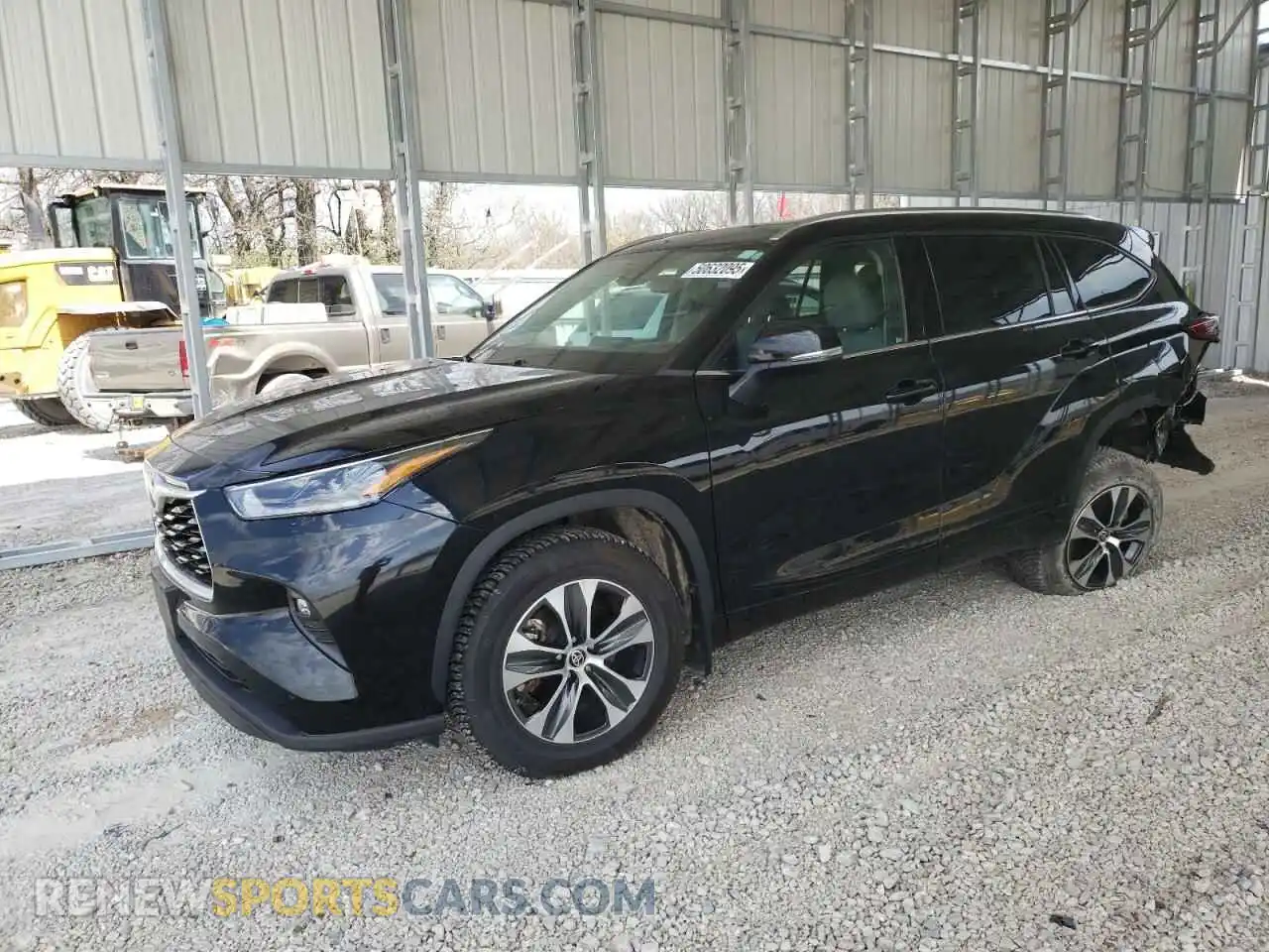 1 Photograph of a damaged car 5TDGZRBH5MS084881 TOYOTA HIGHLANDER 2021