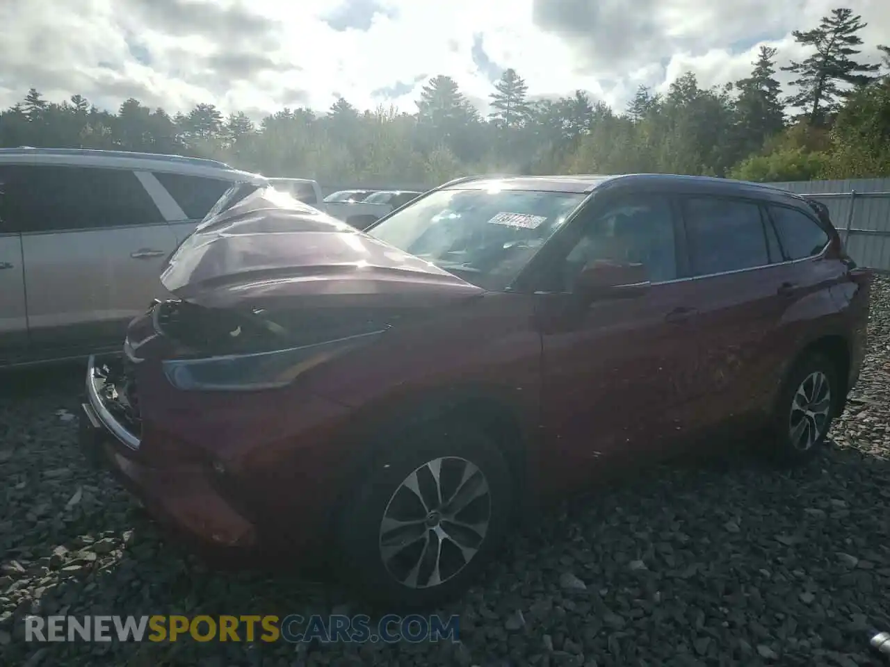 1 Photograph of a damaged car 5TDGZRBH5MS541818 TOYOTA HIGHLANDER 2021