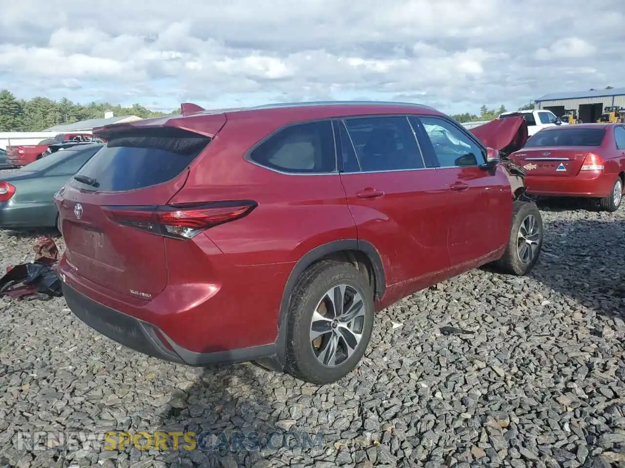 3 Photograph of a damaged car 5TDGZRBH5MS541818 TOYOTA HIGHLANDER 2021