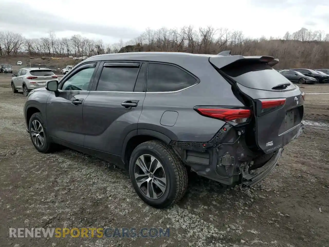 2 Photograph of a damaged car 5TDGZRBH5MS543228 TOYOTA HIGHLANDER 2021