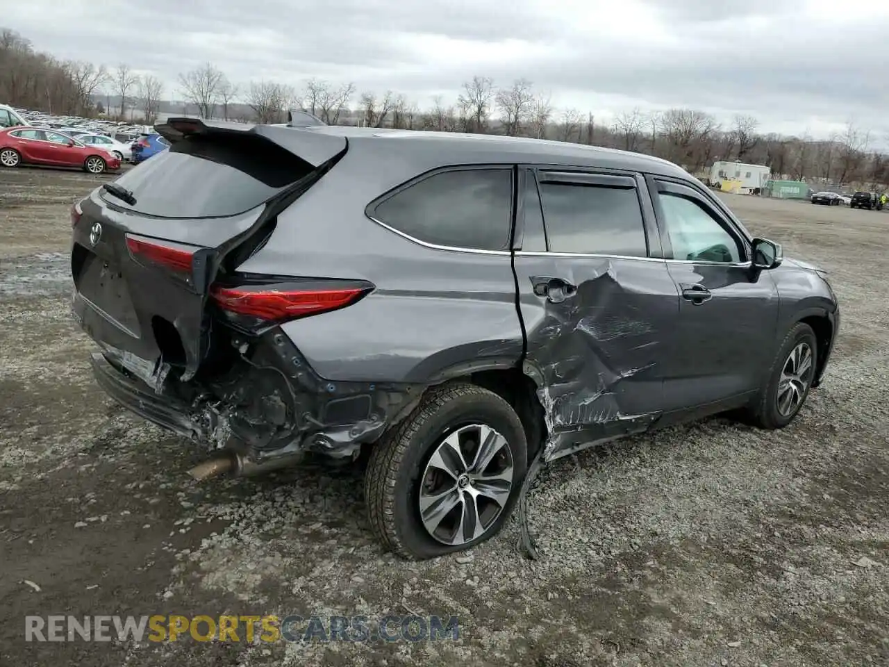 3 Photograph of a damaged car 5TDGZRBH5MS543228 TOYOTA HIGHLANDER 2021