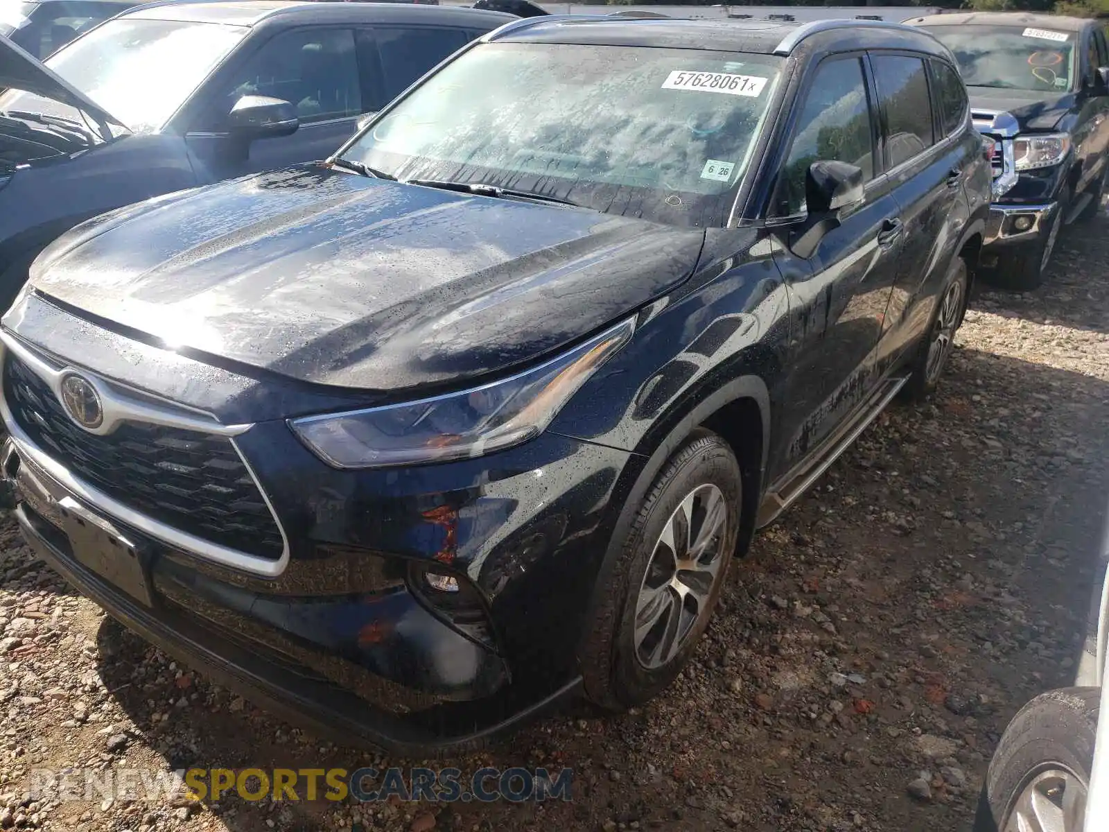 2 Photograph of a damaged car 5TDGZRBH5MS545495 TOYOTA HIGHLANDER 2021