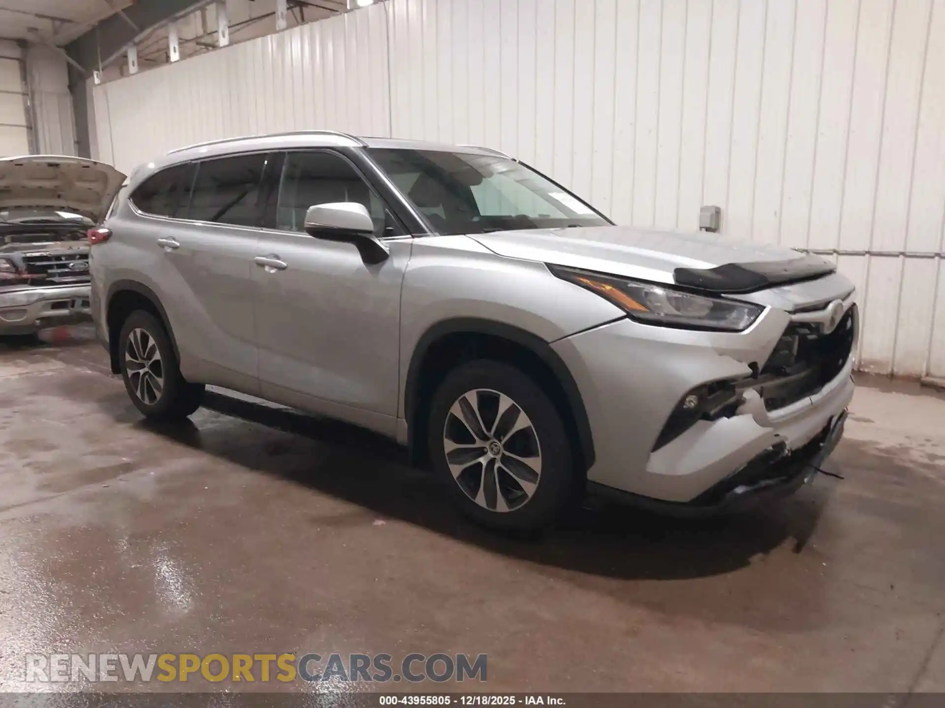 1 Photograph of a damaged car 5TDGZRBH5MS549871 TOYOTA HIGHLANDER 2021
