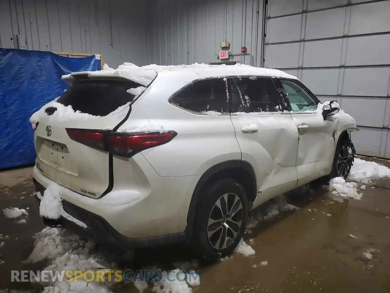 3 Photograph of a damaged car 5TDGZRBH5MS553290 TOYOTA HIGHLANDER 2021