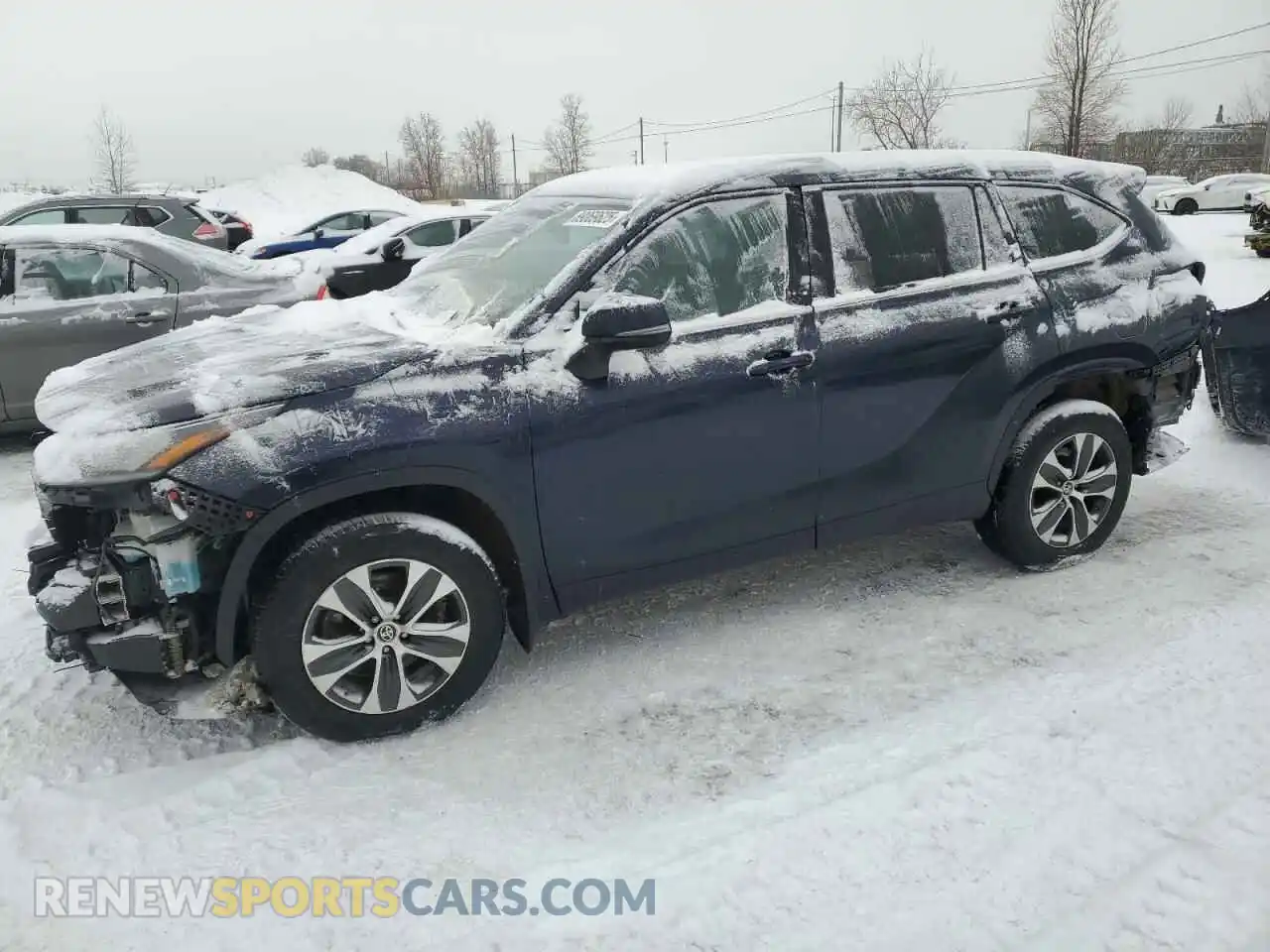 1 fotografías del automóvil dañado 5TDGZRBH5MS554889 TOYOTA HIGHLANDER 2021