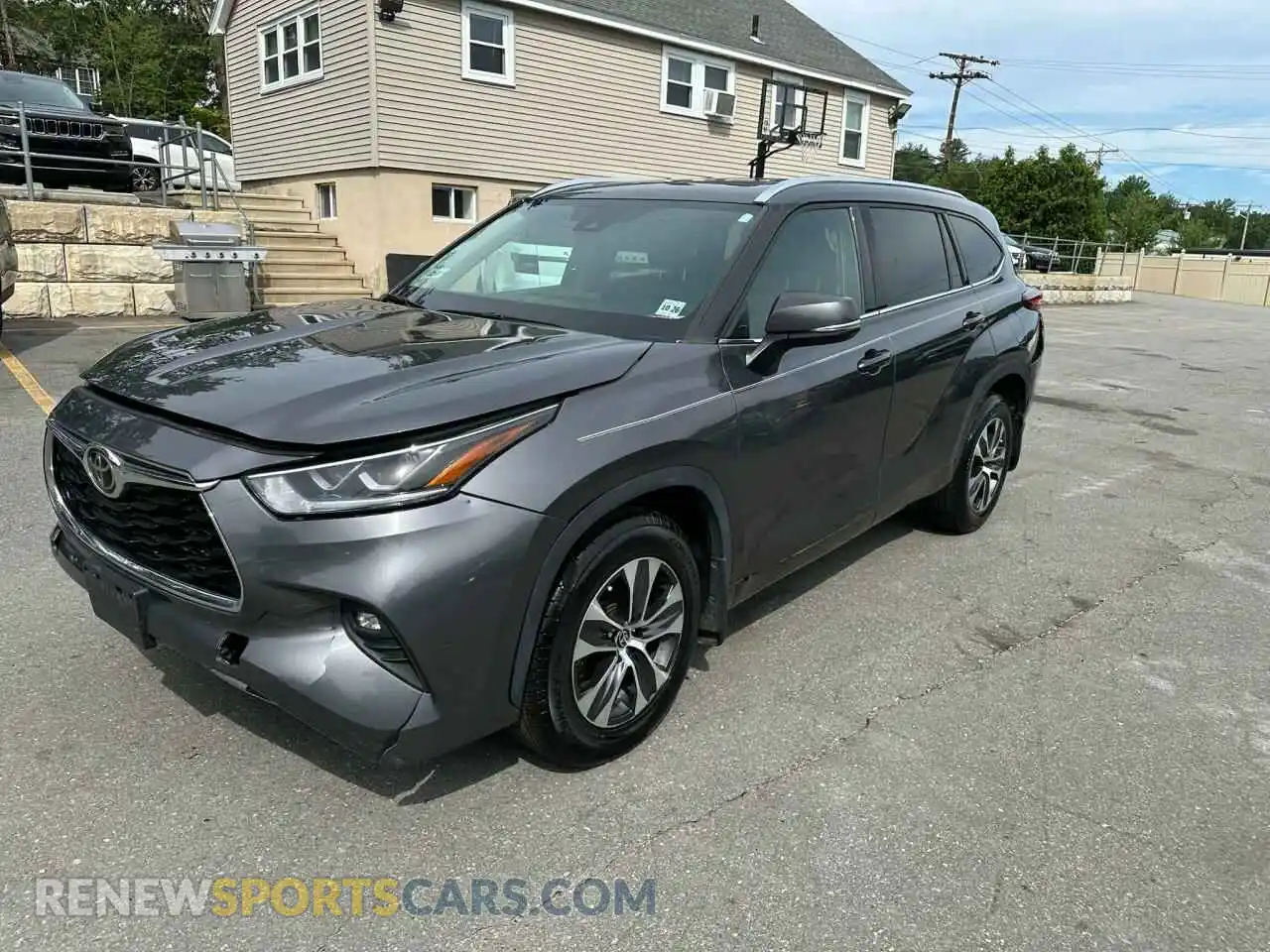 1 Photograph of a damaged car 5TDGZRBH5MS558067 TOYOTA HIGHLANDER 2021