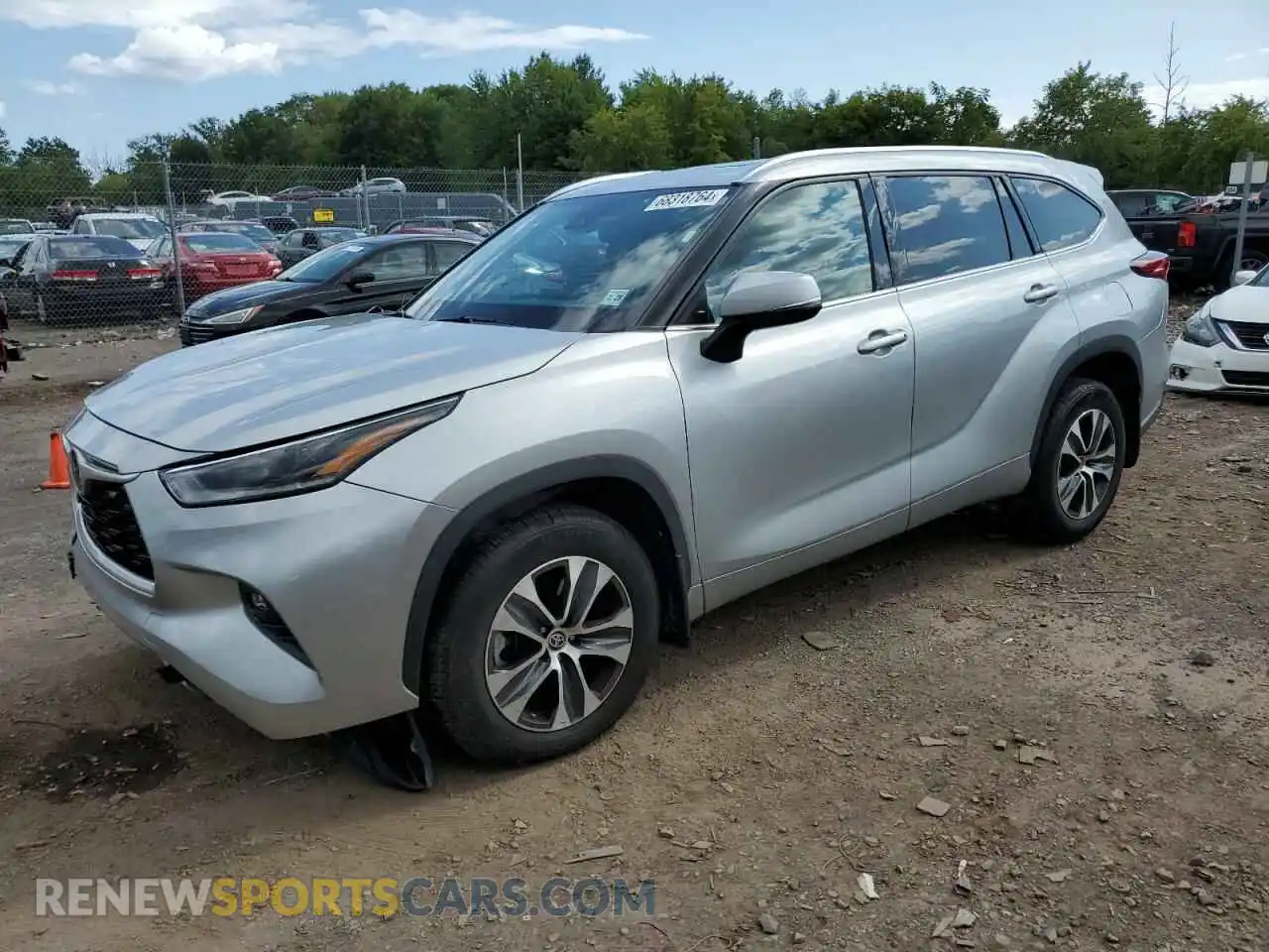 1 Photograph of a damaged car 5TDGZRBH6MS071024 TOYOTA HIGHLANDER 2021