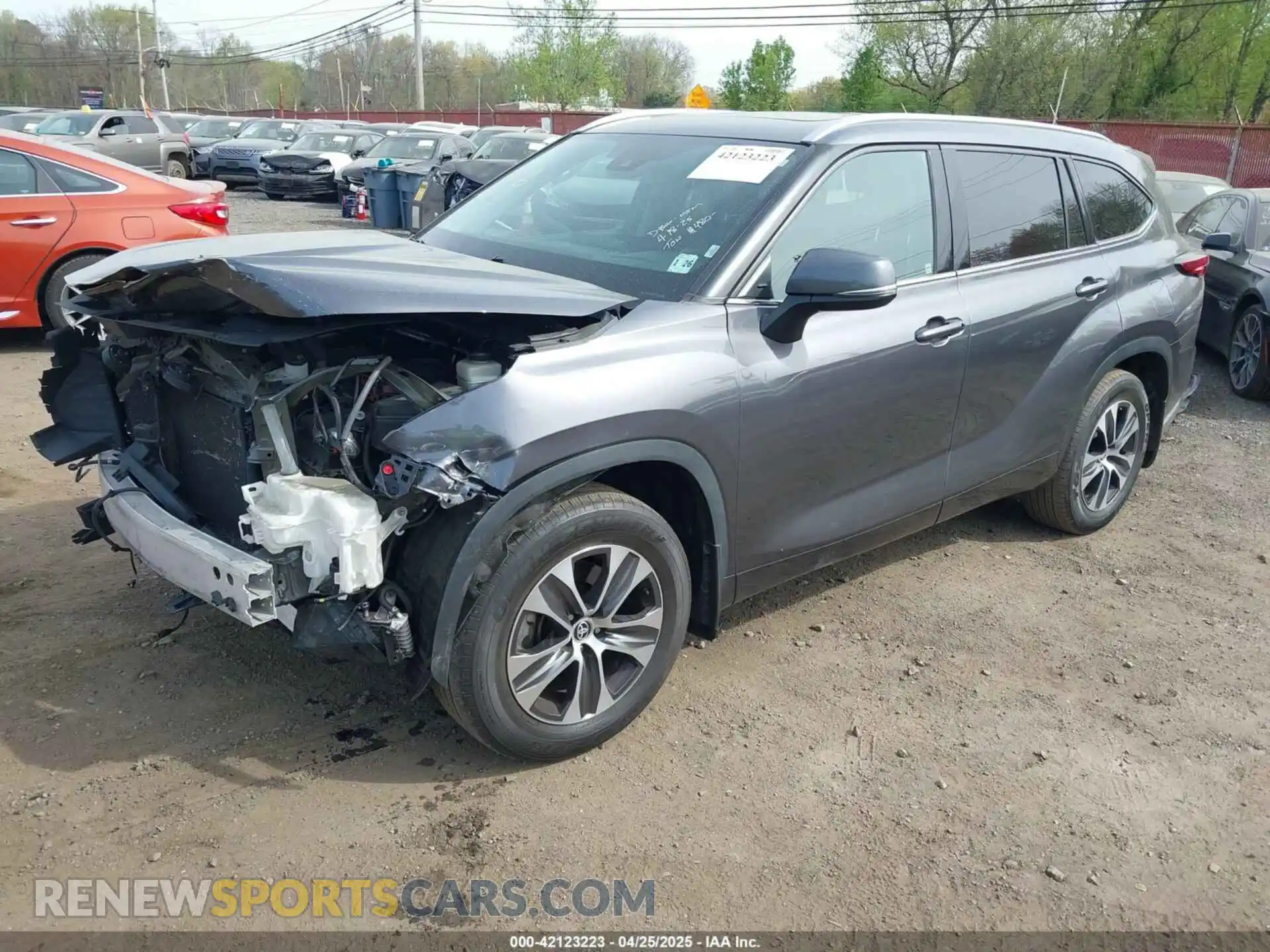 2 Photograph of a damaged car 5TDGZRBH6MS075994 TOYOTA HIGHLANDER 2021