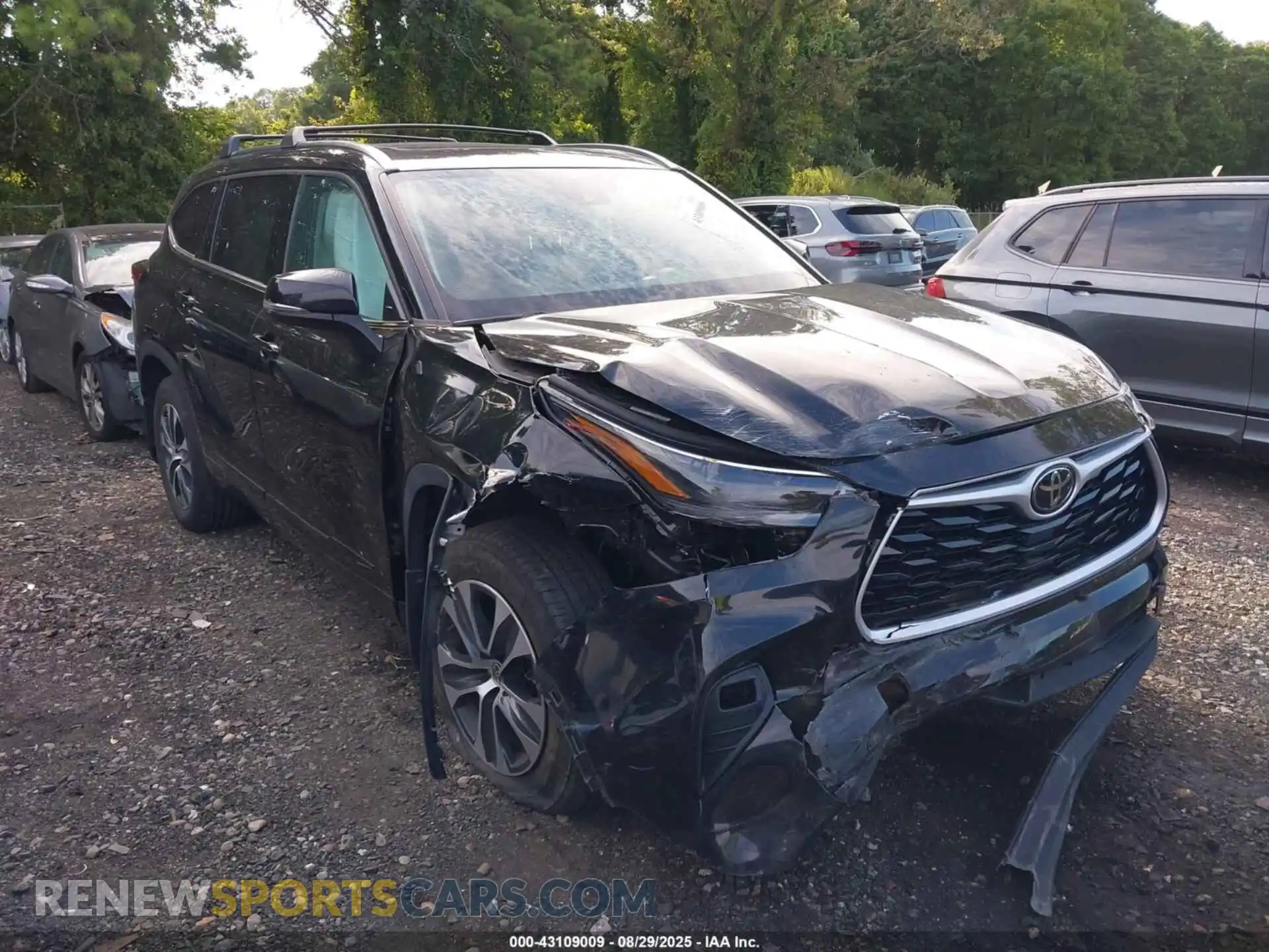 1 Photograph of a damaged car 5TDGZRBH6MS084372 TOYOTA HIGHLANDER 2021