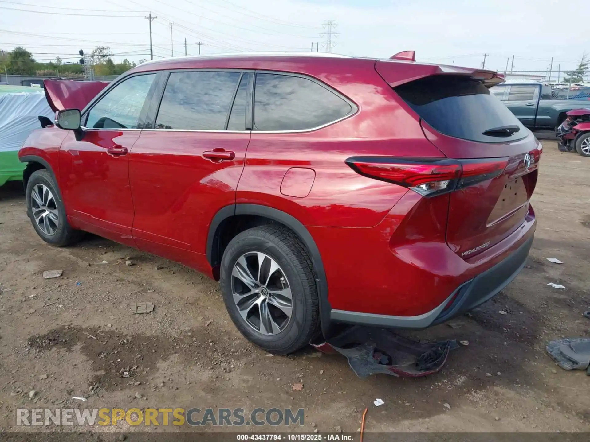 3 Photograph of a damaged car 5TDGZRBH6MS110338 TOYOTA HIGHLANDER 2021