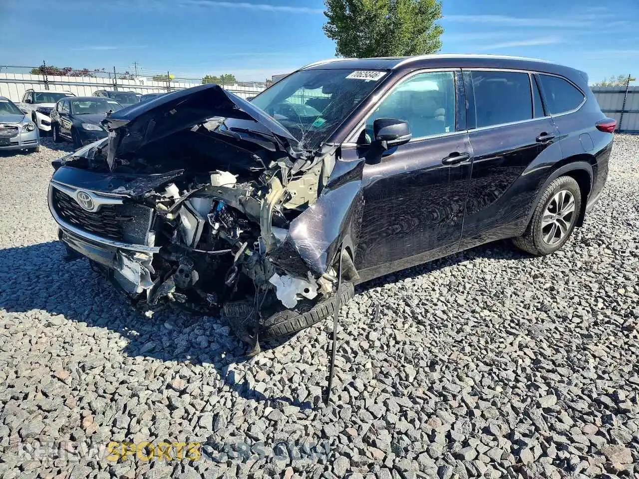 1 Фотография поврежденного автомобиля 5TDGZRBH6MS140200 TOYOTA HIGHLANDER 2021