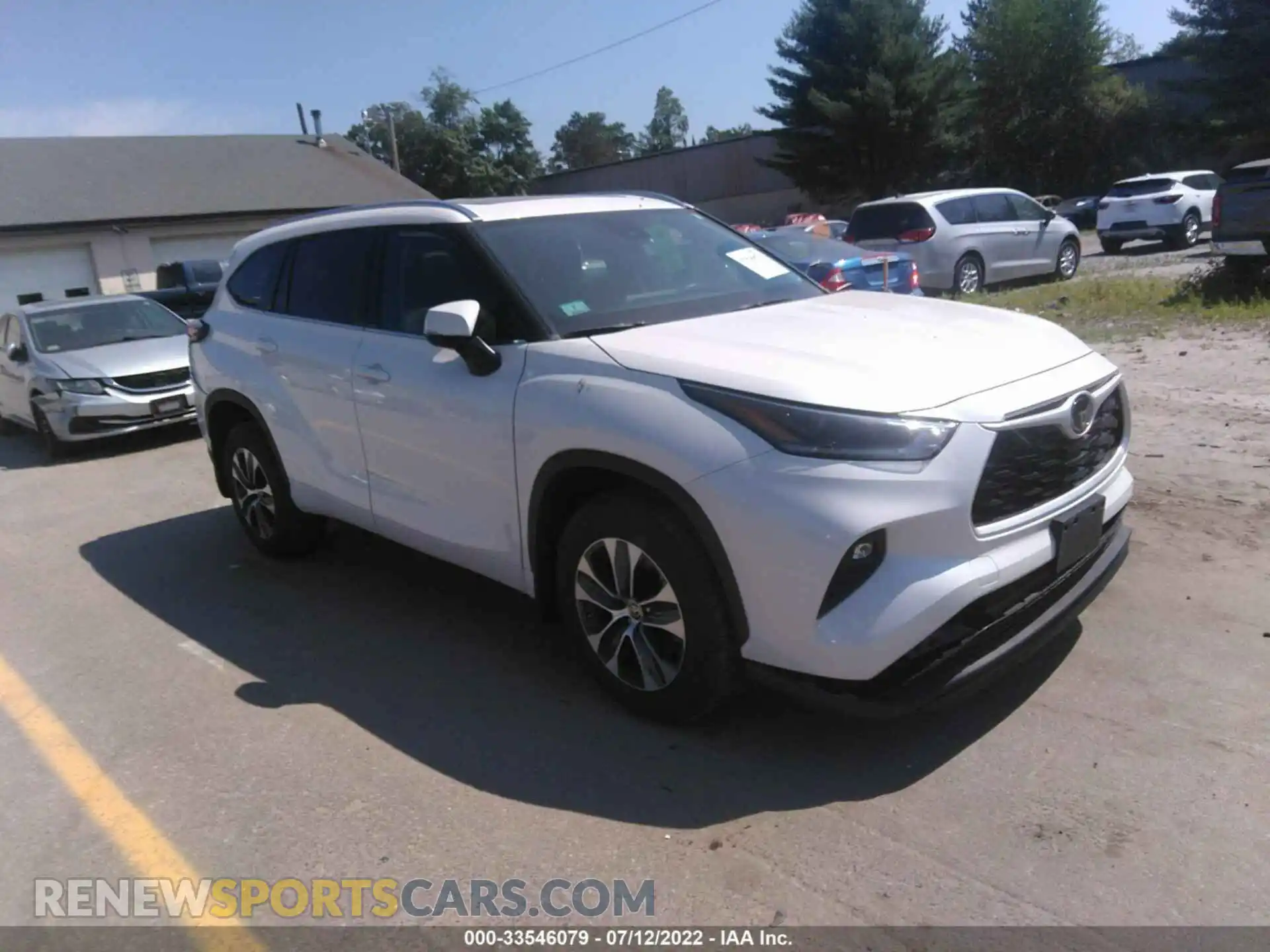 1 Photograph of a damaged car 5TDGZRBH6MS541505 TOYOTA HIGHLANDER 2021