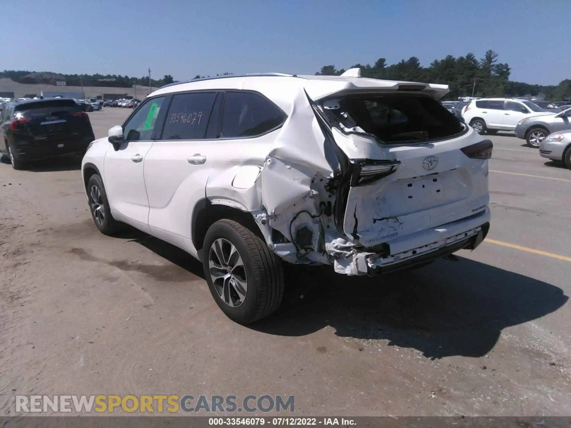 3 Photograph of a damaged car 5TDGZRBH6MS541505 TOYOTA HIGHLANDER 2021
