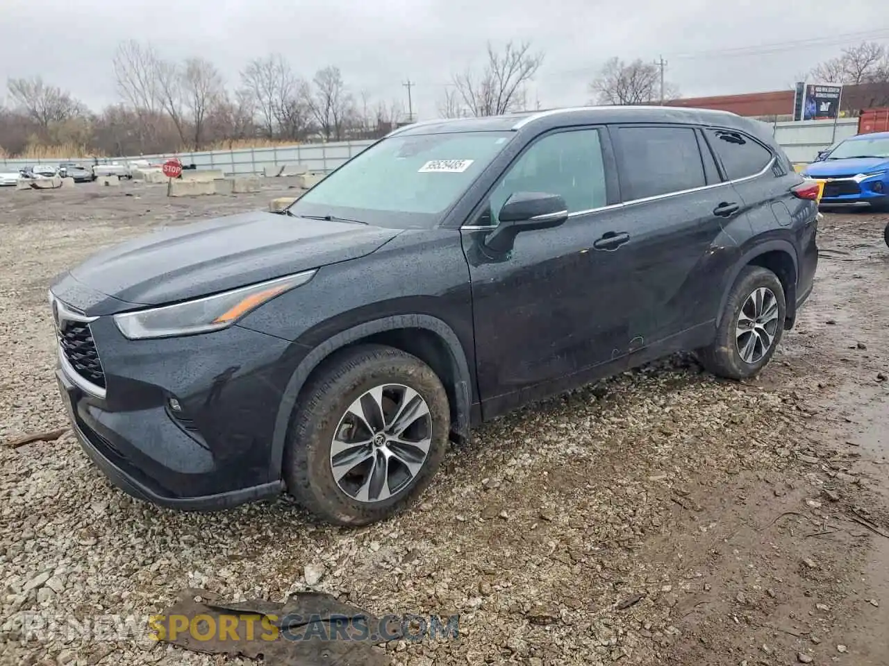 1 Photograph of a damaged car 5TDGZRBH6MS543349 TOYOTA HIGHLANDER 2021