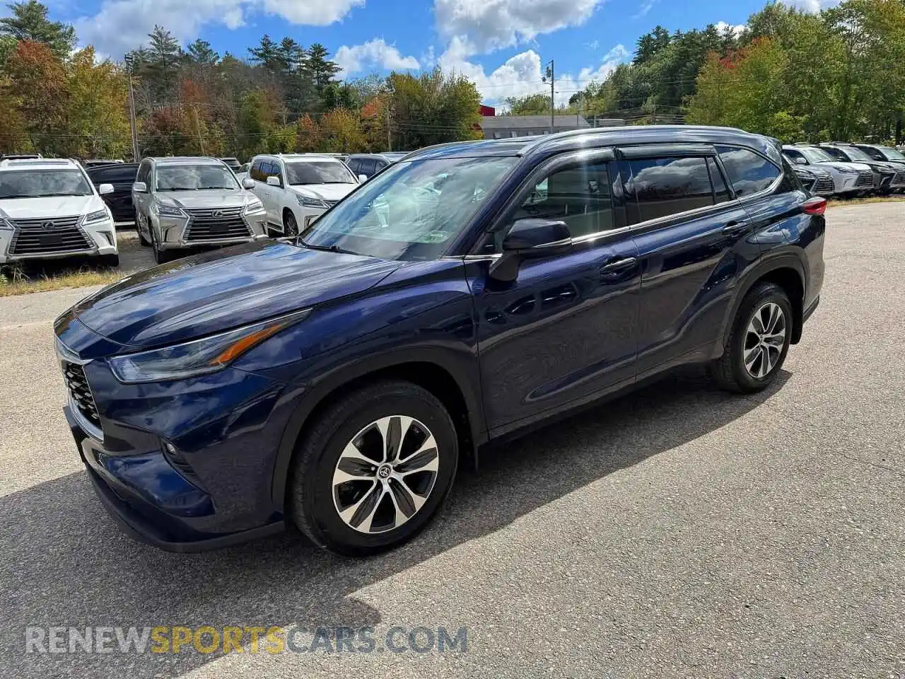 2 fotografías del automóvil dañado 5TDGZRBH6MS553797 TOYOTA HIGHLANDER 2021